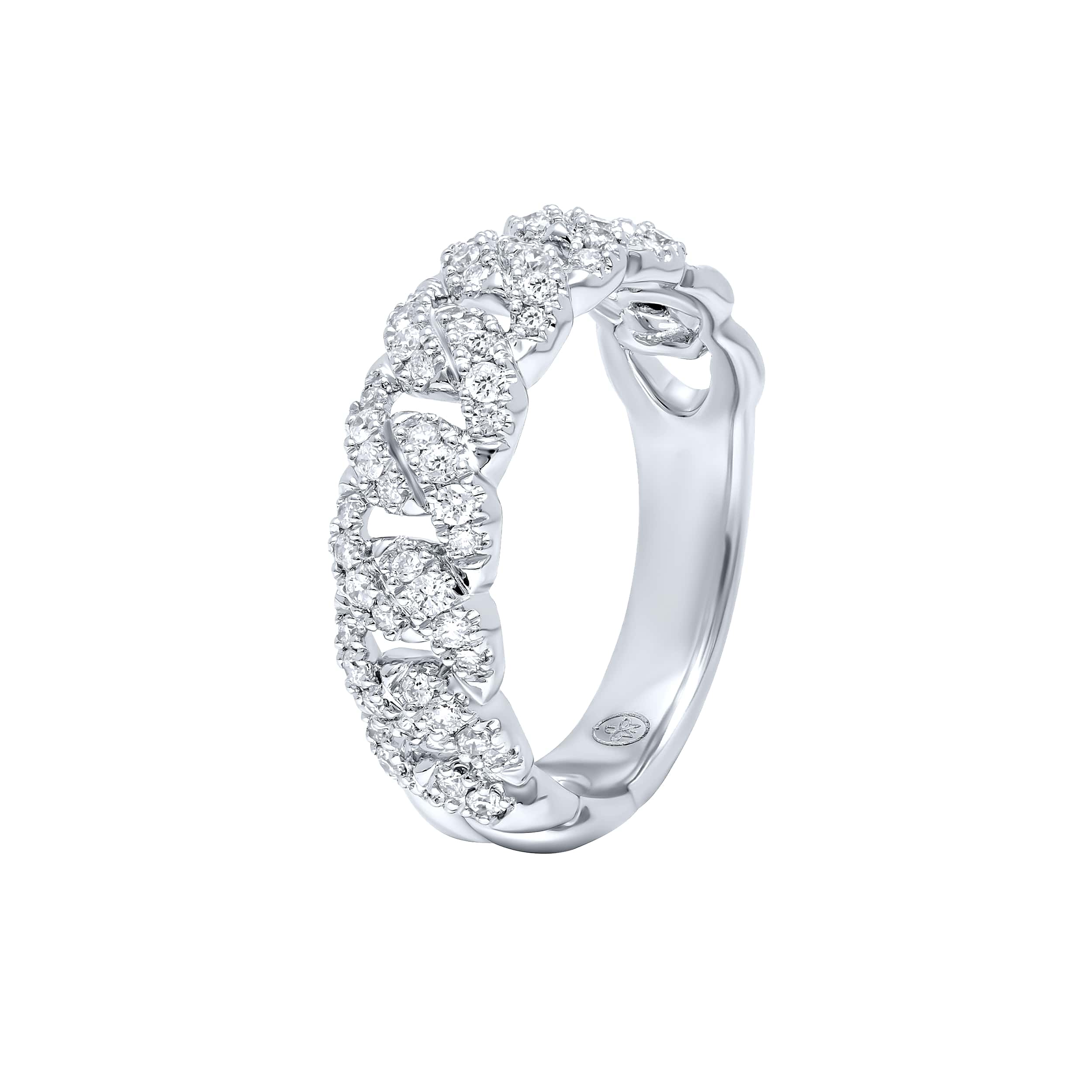 Grand Testament CUBIN 18K Diamond Ring in White Gold