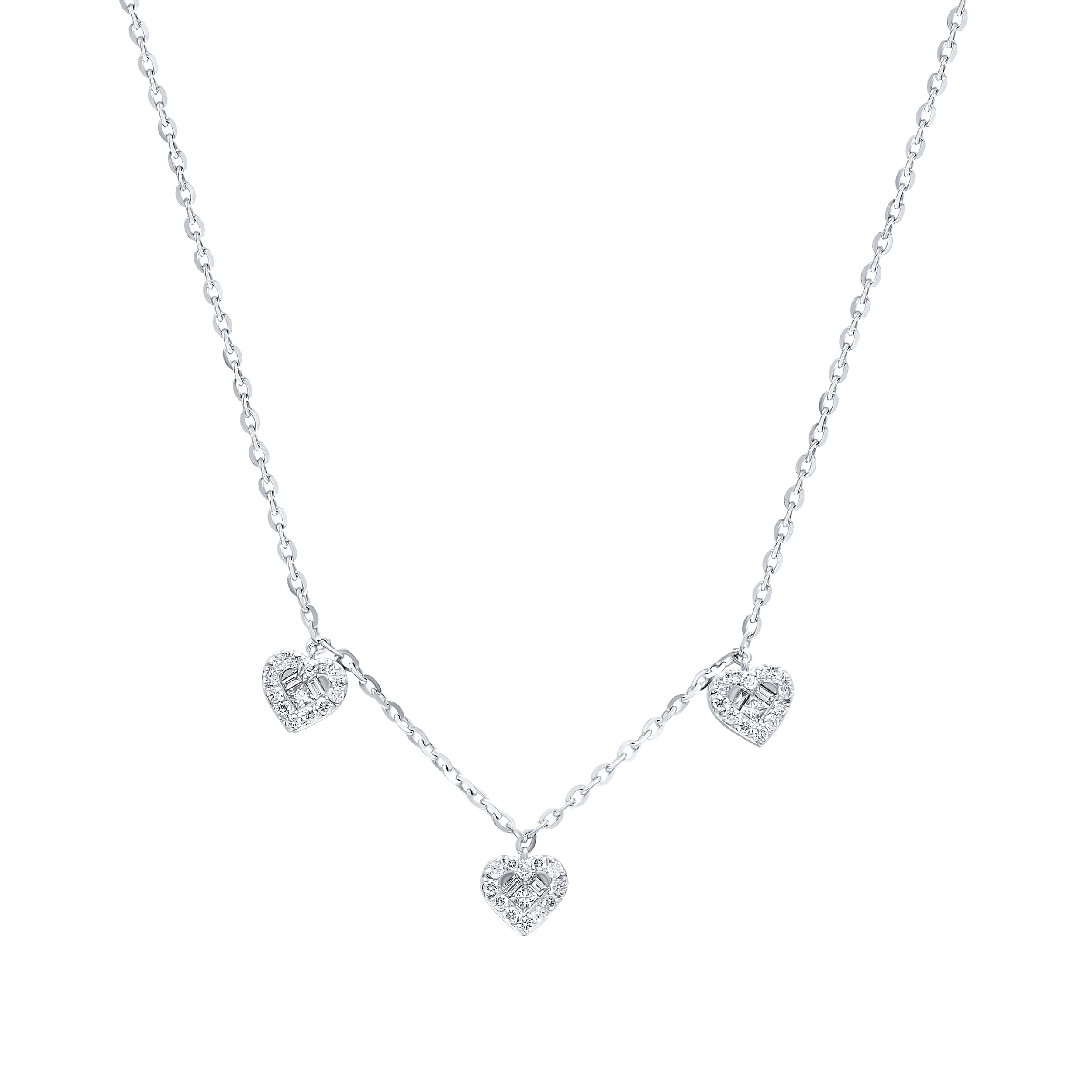 Timeless Luxury 18K White Gold Dia Necklace