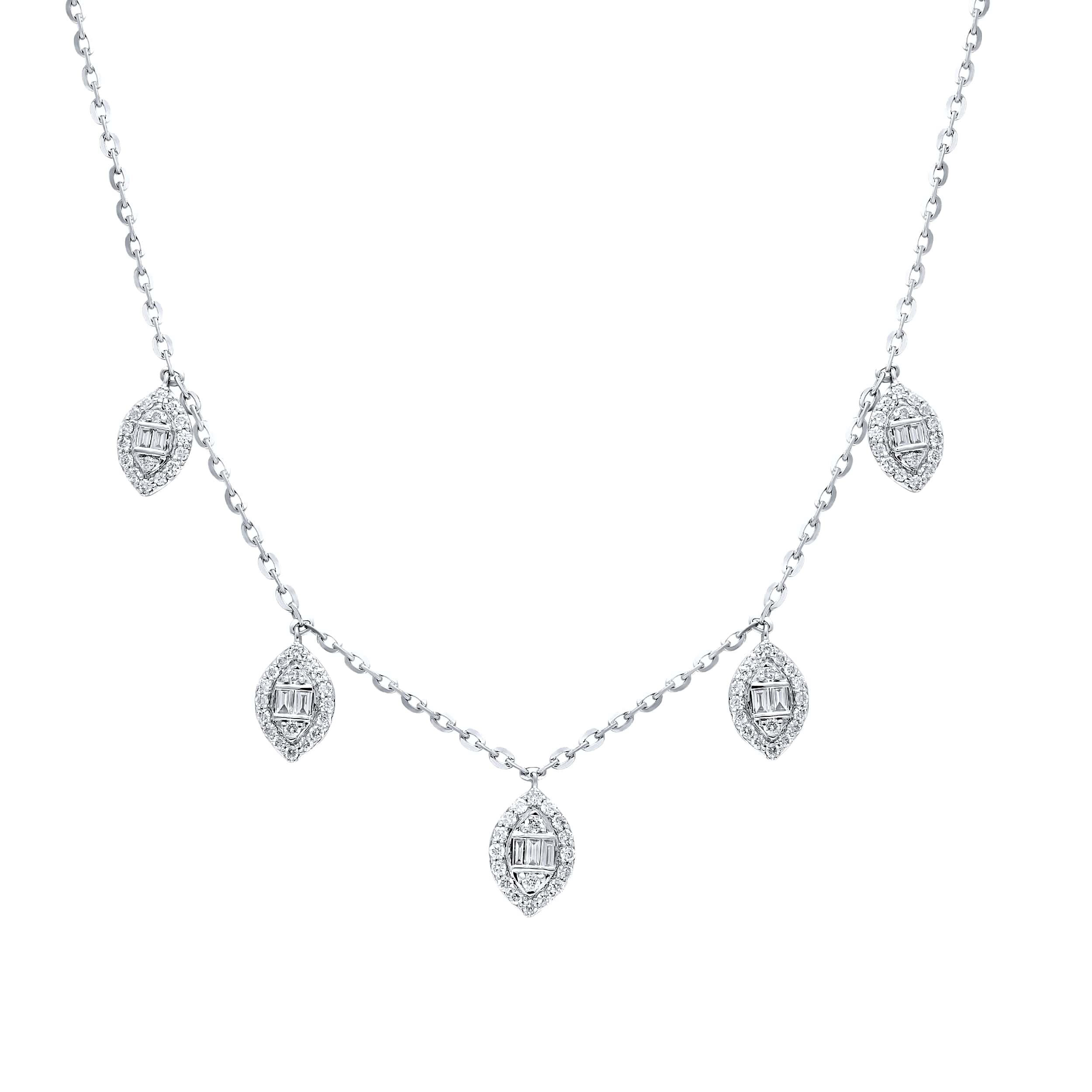 Timeless Elegance 18K White Gold Dia Necklace