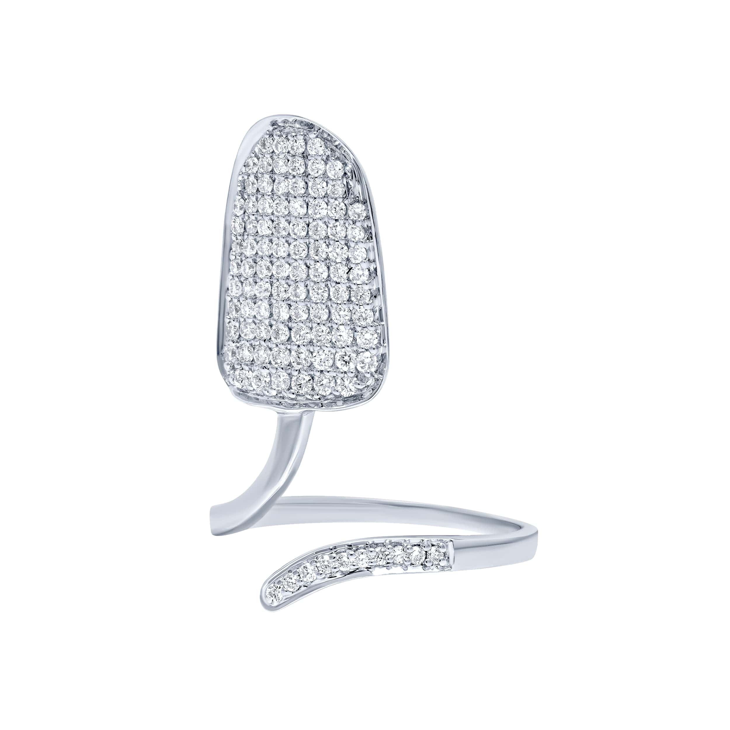 Timeless 18K Diamond Ring in White Gold