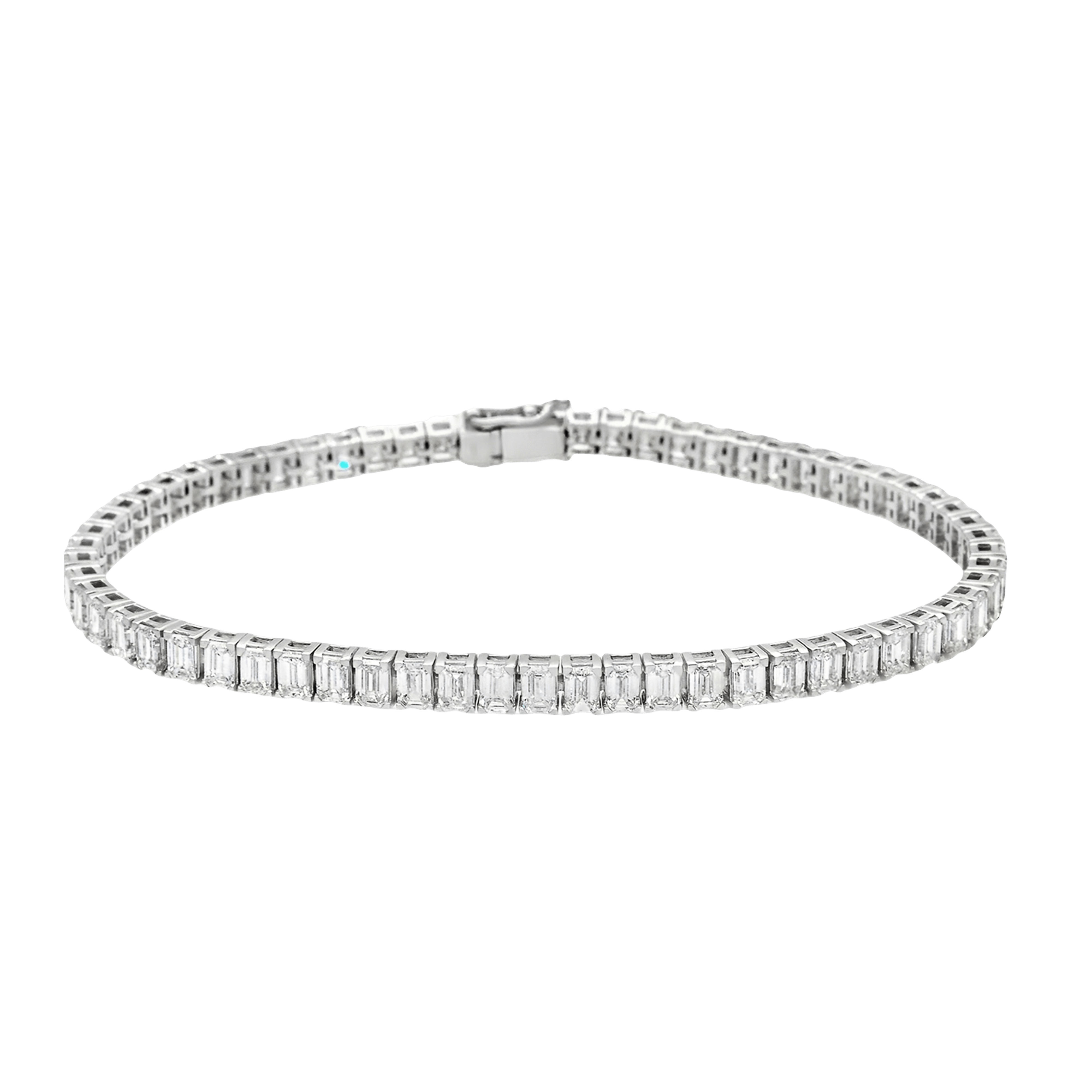 Elegant Lab-Grown Diamond Tennis Bracelet in White Gold