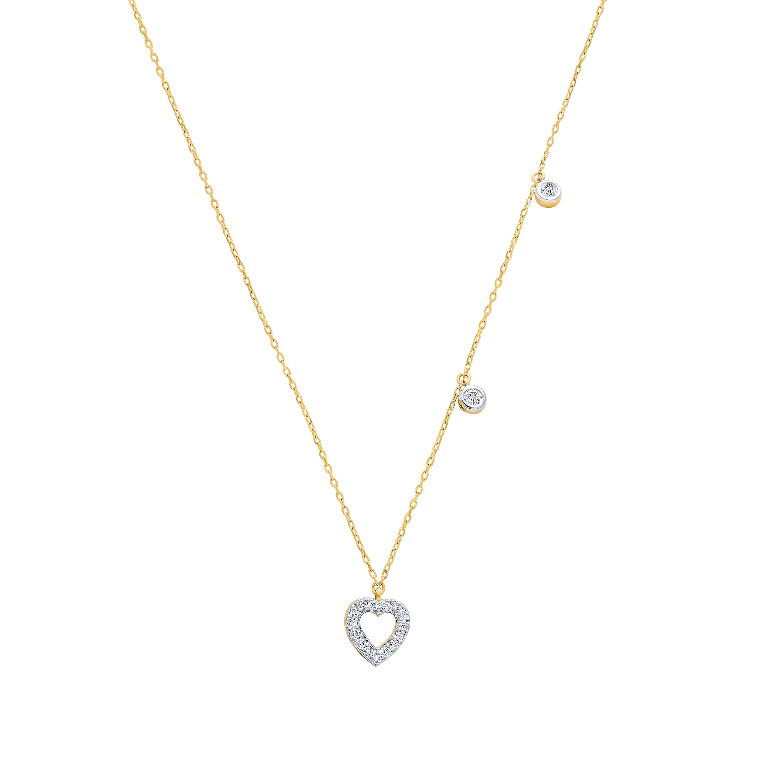 Sublime 18K Diamond Necklace in White Gold