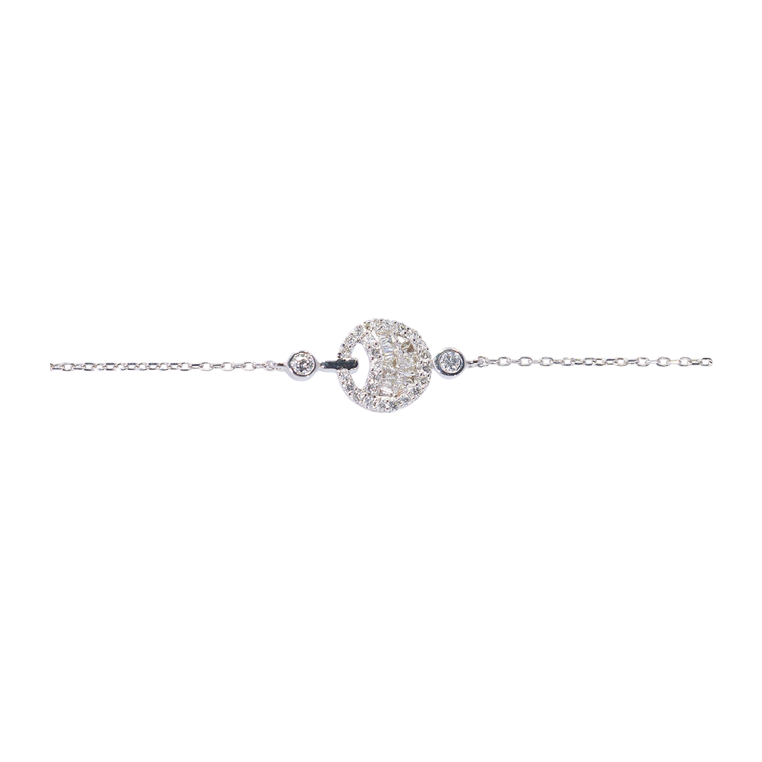 18K White Gold Diamond Bracelet