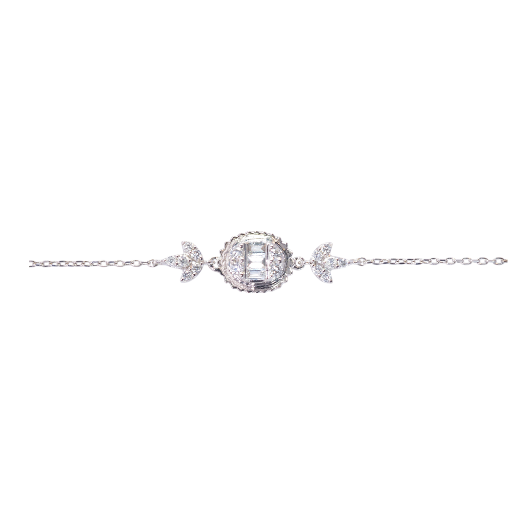 18K White Gold Diamond Bracelet
