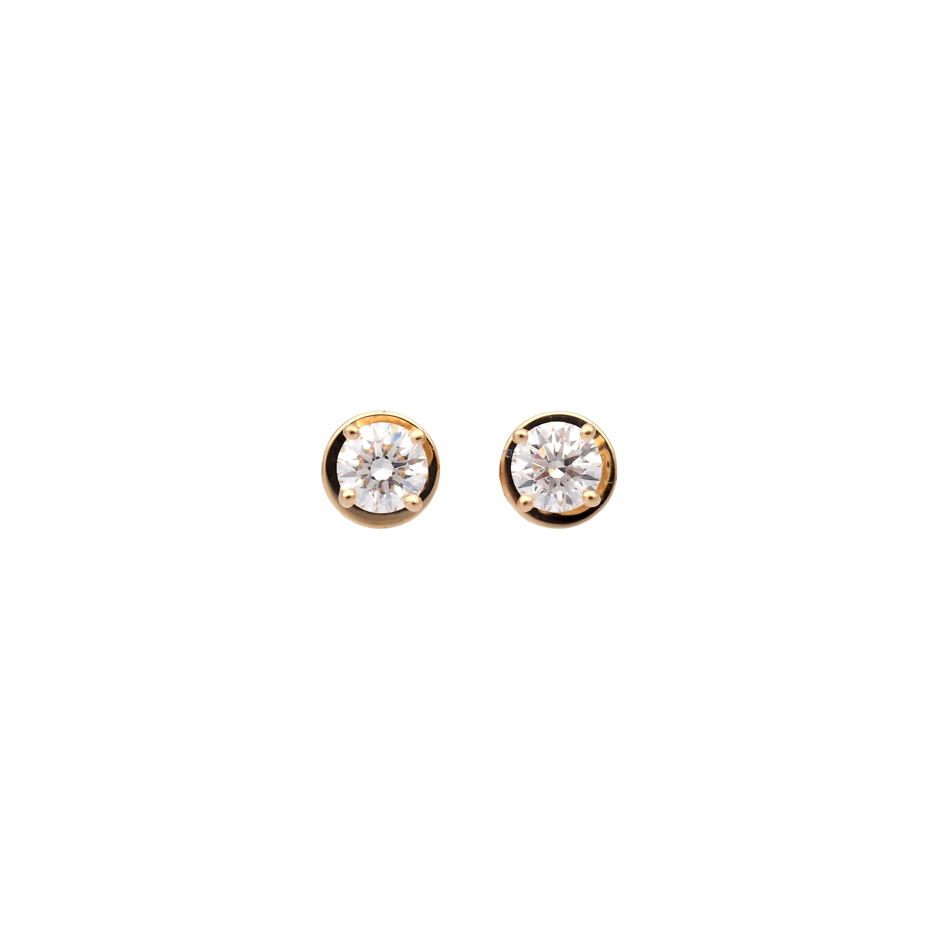 Classic Round Lab-Grown Diamond Stud Earrings