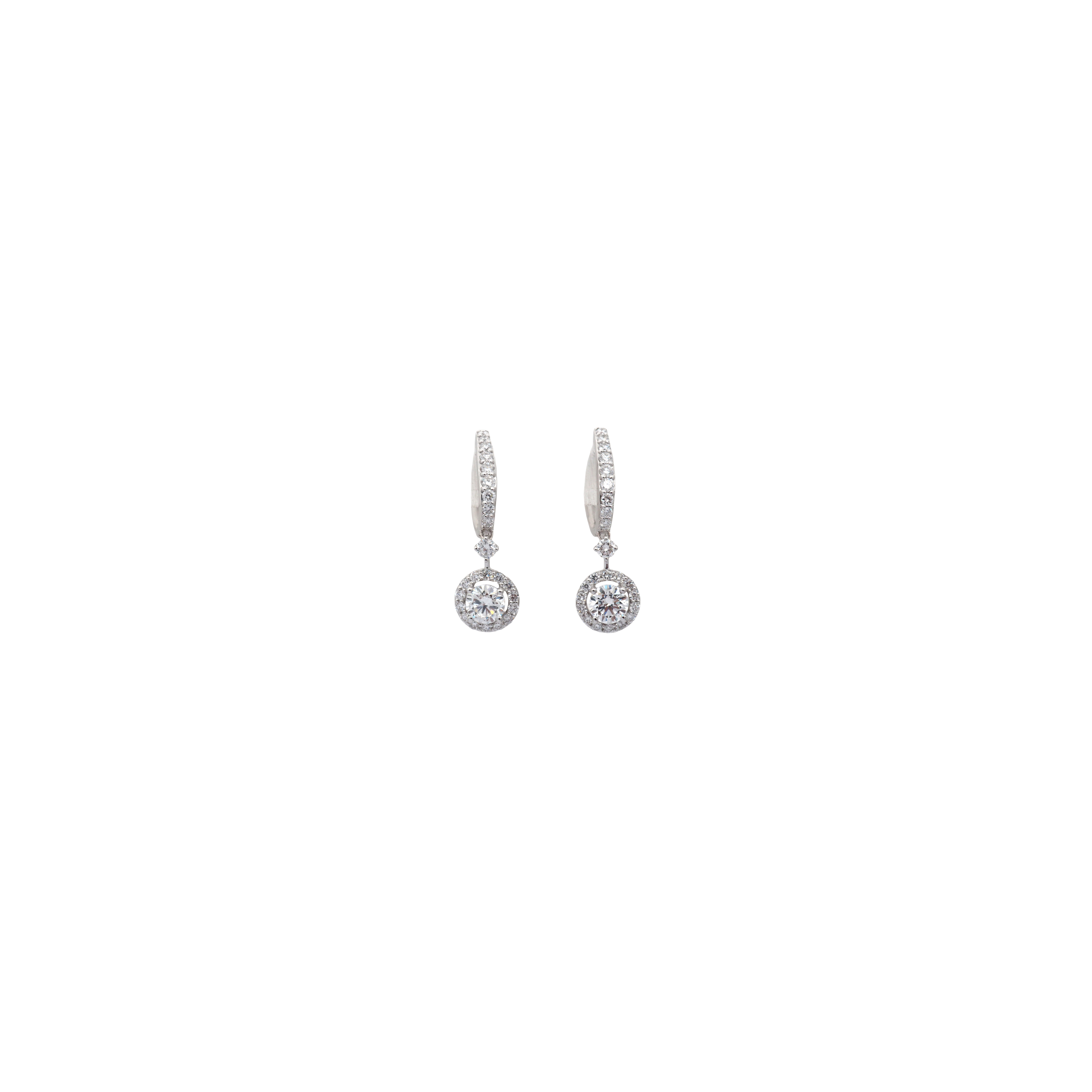Elegant Lab-Grown Diamond Drop Earrings