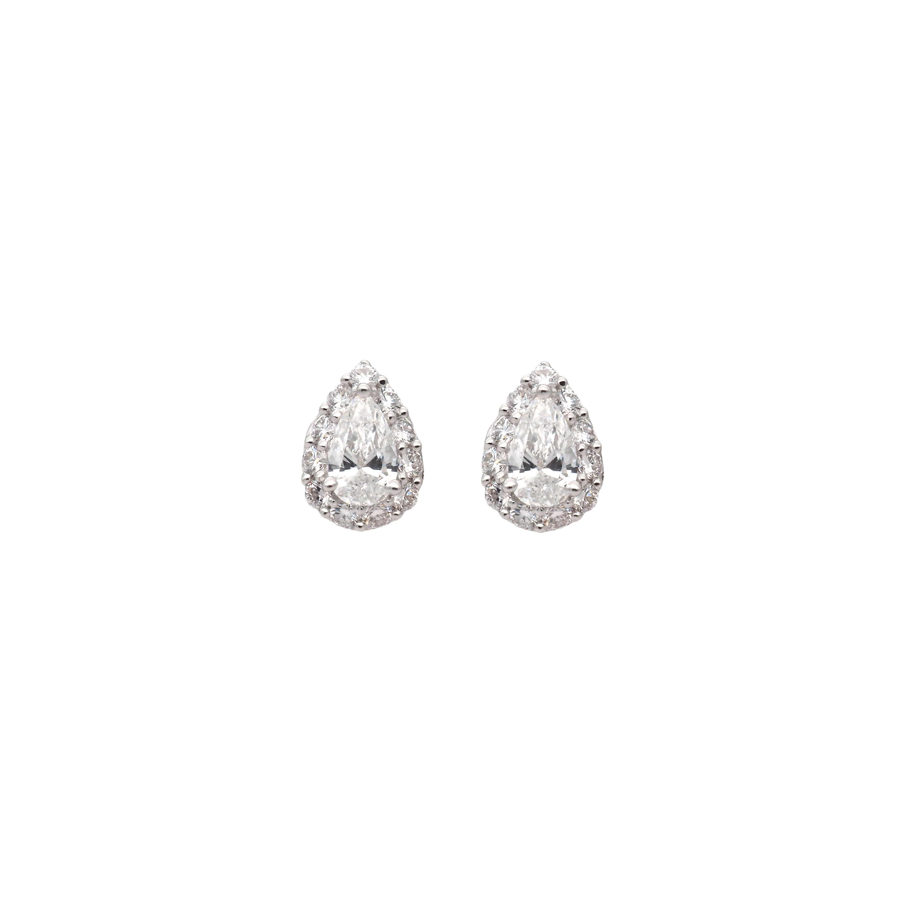 Elegant Teardrop Lab-Grown Diamond Earrings