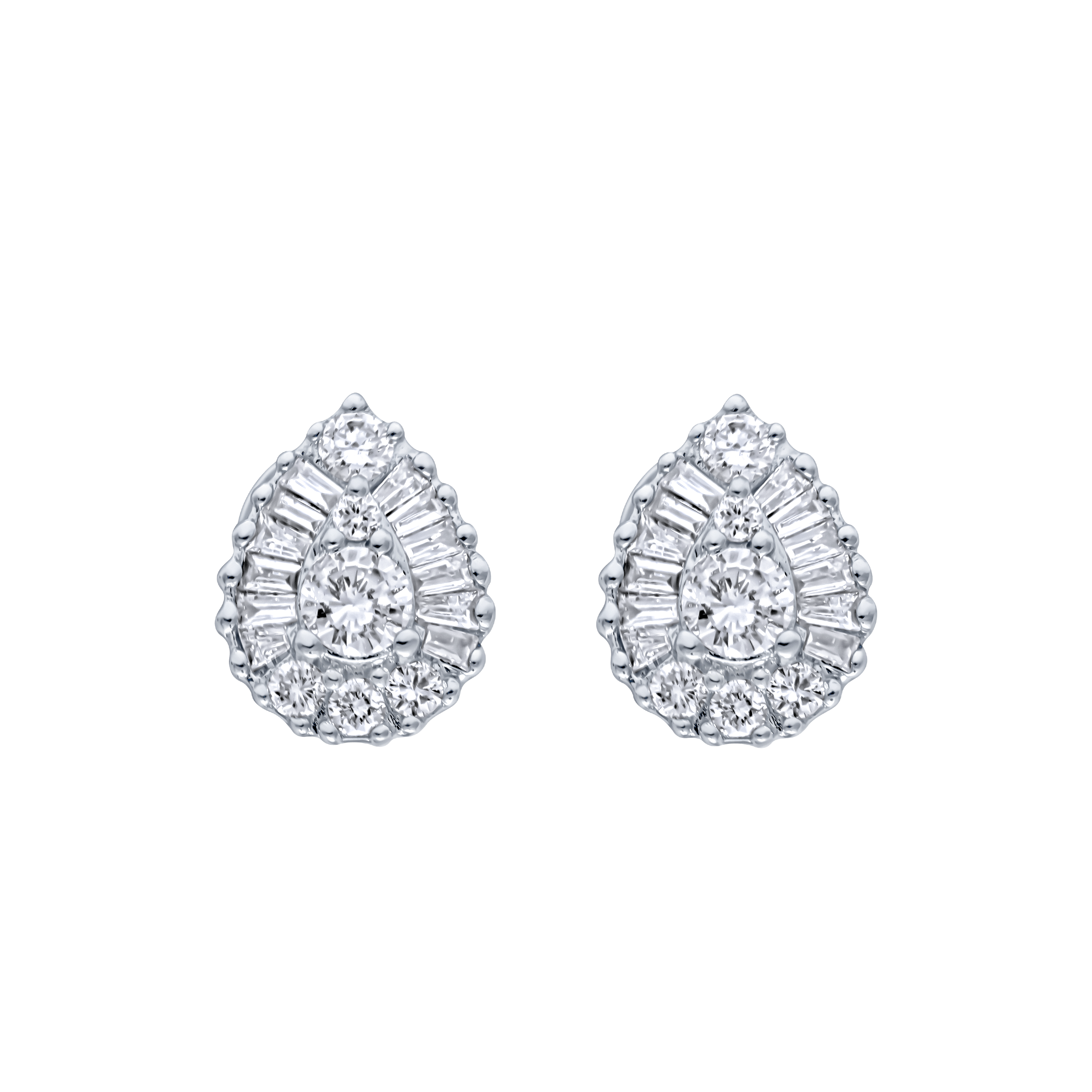 Elegant Allure 18K Diamond Earrings