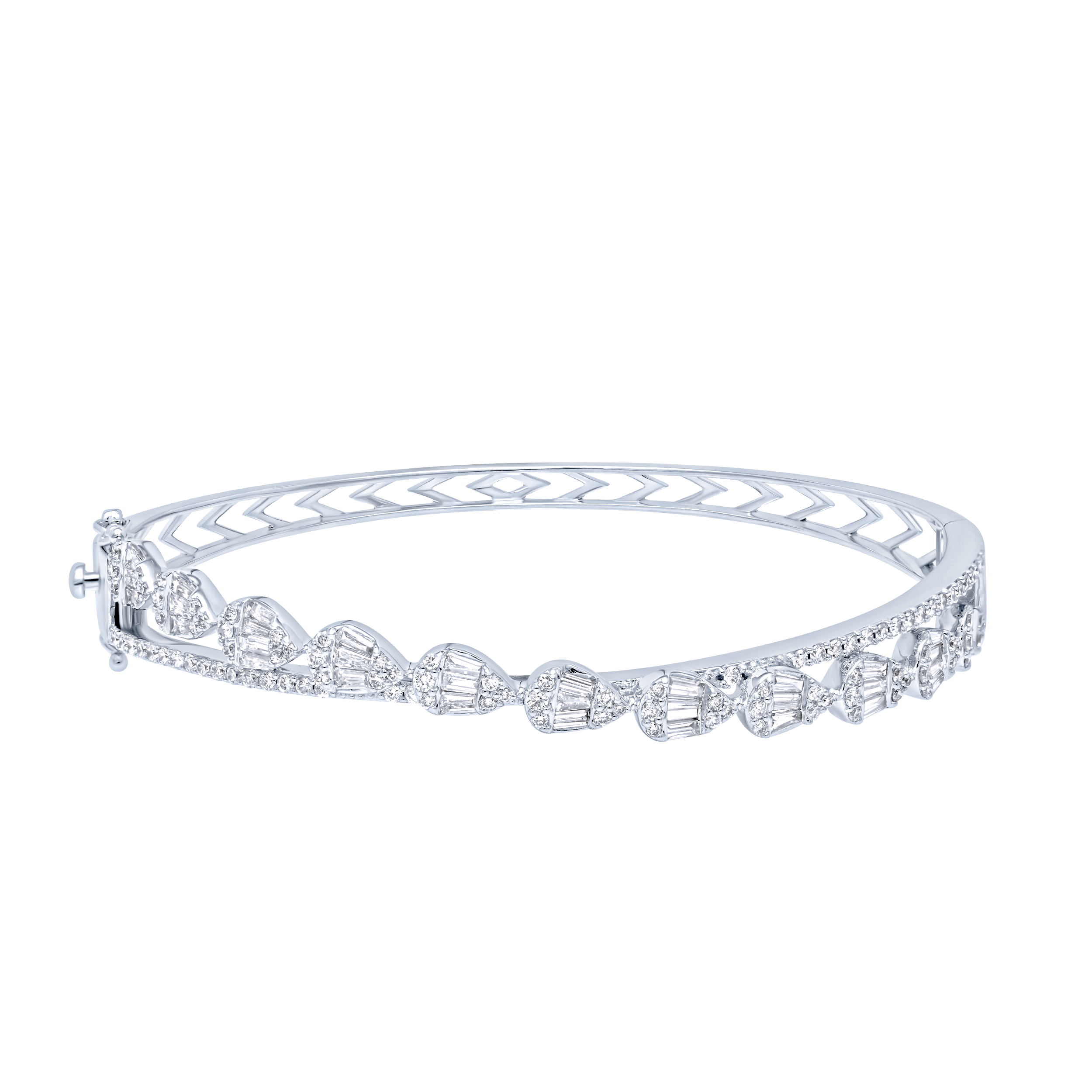 Ultimate Sophistication 18K Diamond Bangle