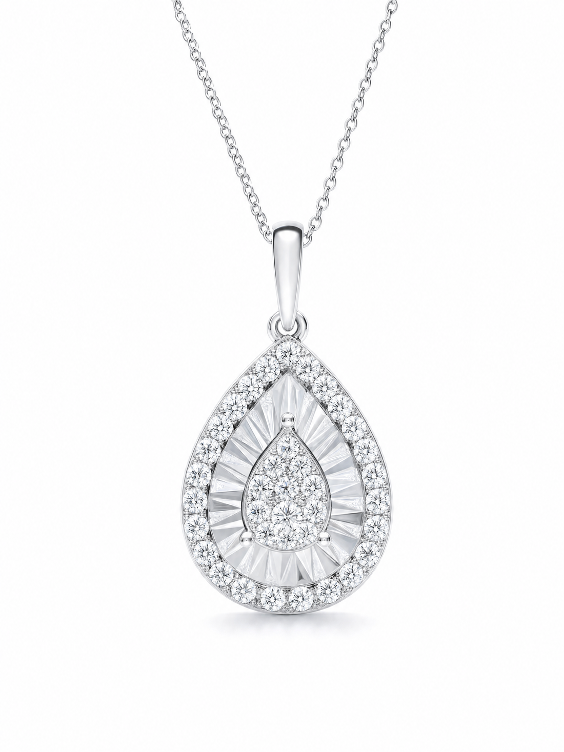Timeless Beauty 18K Diamond Pendant "Illusion"