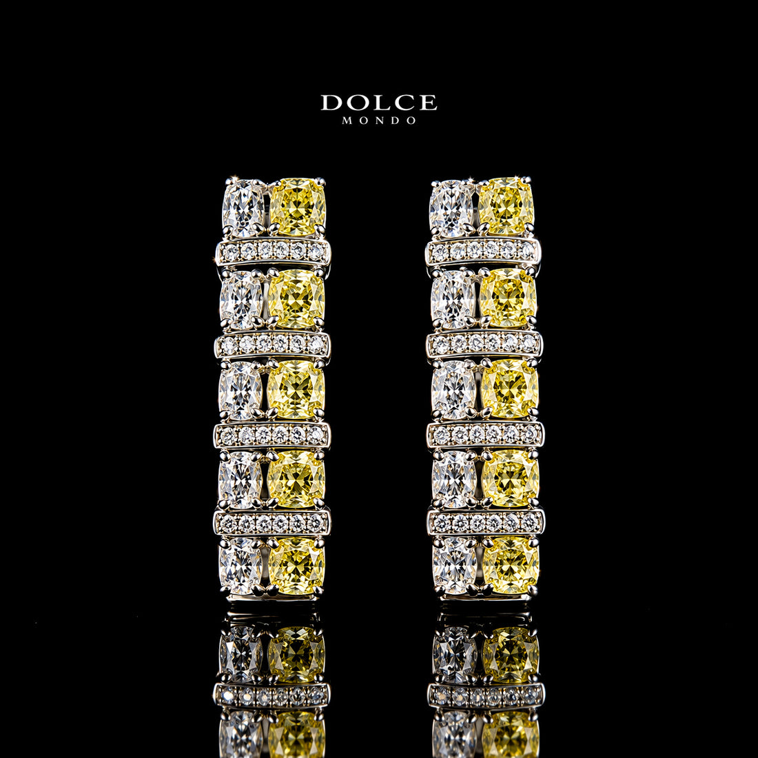 Camilla Regal Yellow Luxury Full Set in High Quality Class Zircon Stone Rhodium Plated