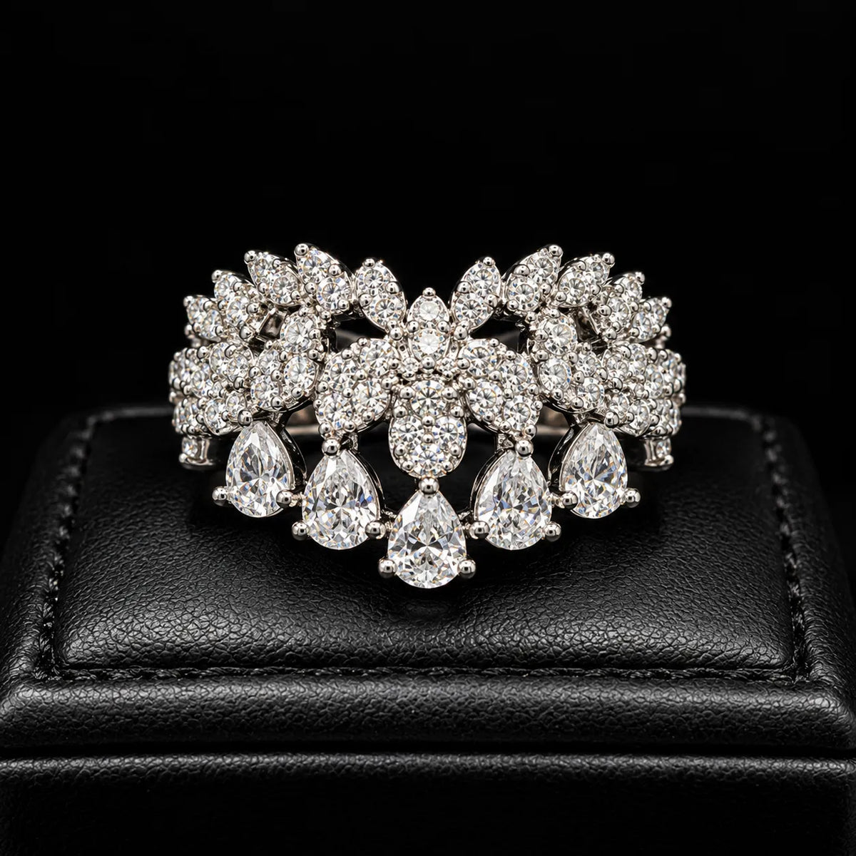 Isabel White Yellow Luxury Combo Set in High Quality Class Zircon Stone Rhodium Plated