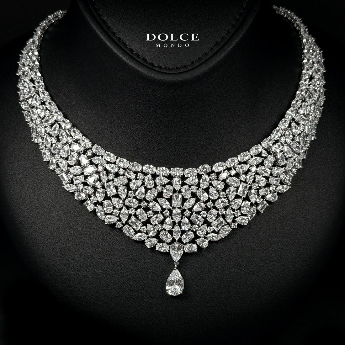 Elena White Luxury Bridal Full Set Featuring Hight Quality Class Zircon Stones with Premium Rhodium-plated Finish