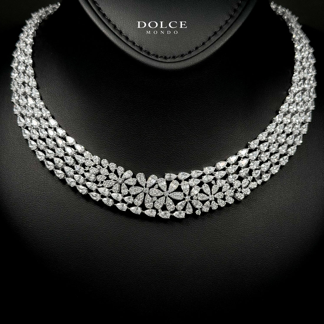 Grace White Luxury Bridal Full Set Featuring Hight Quality Class Zircon Stones with Premium Rhodium-plated Finish