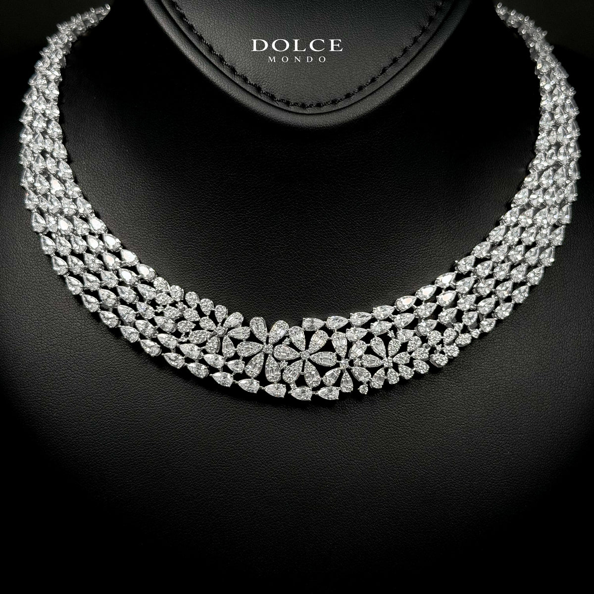 Grace White Luxury Bridal Full Set Featuring Hight Quality Class Zircon Stones with Premium Rhodium-plated Finish