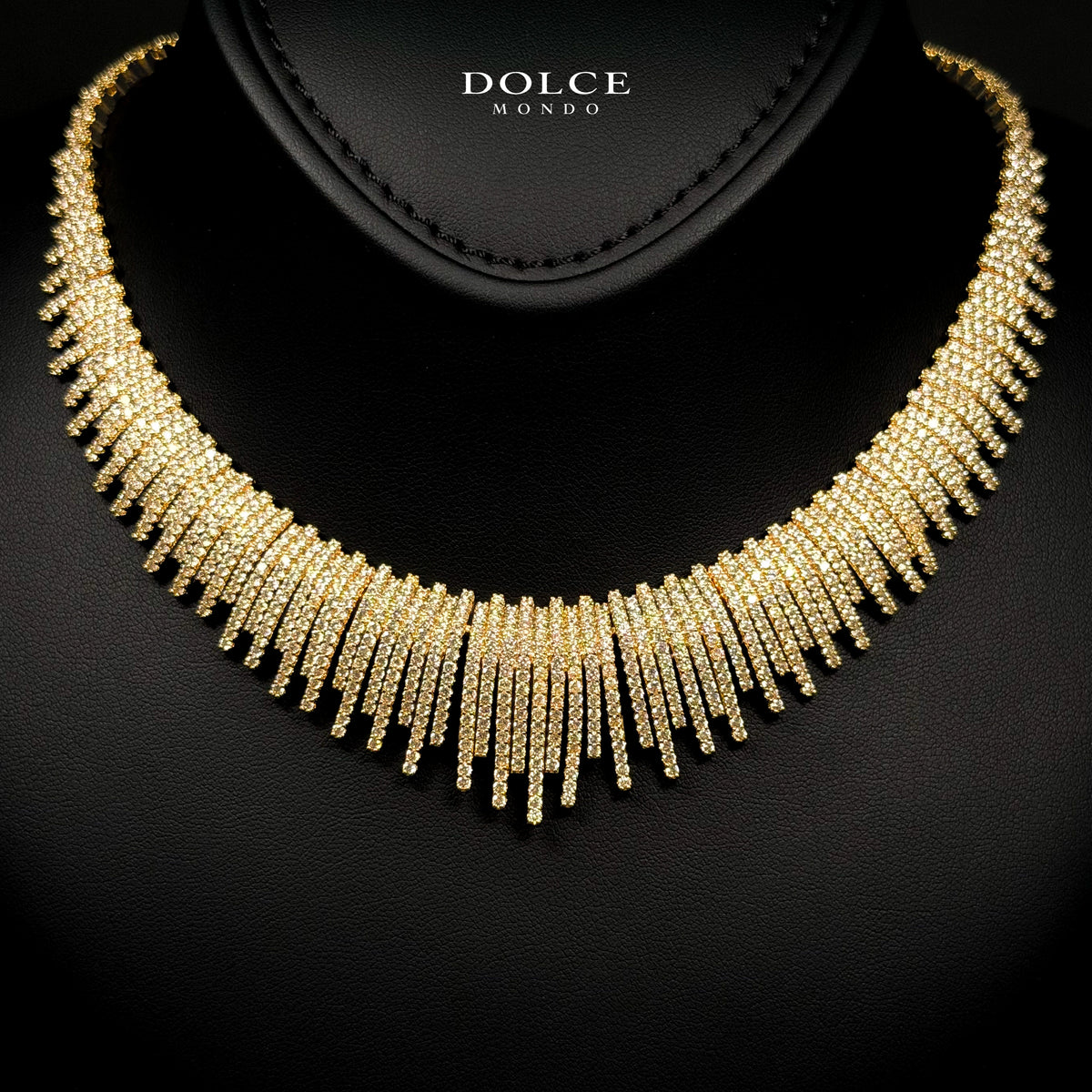 Olivia Golden Luxury Bridal Full Set Featuring Hight Quality Class Zircon Stones with Premium 18k Gold Plated Finish