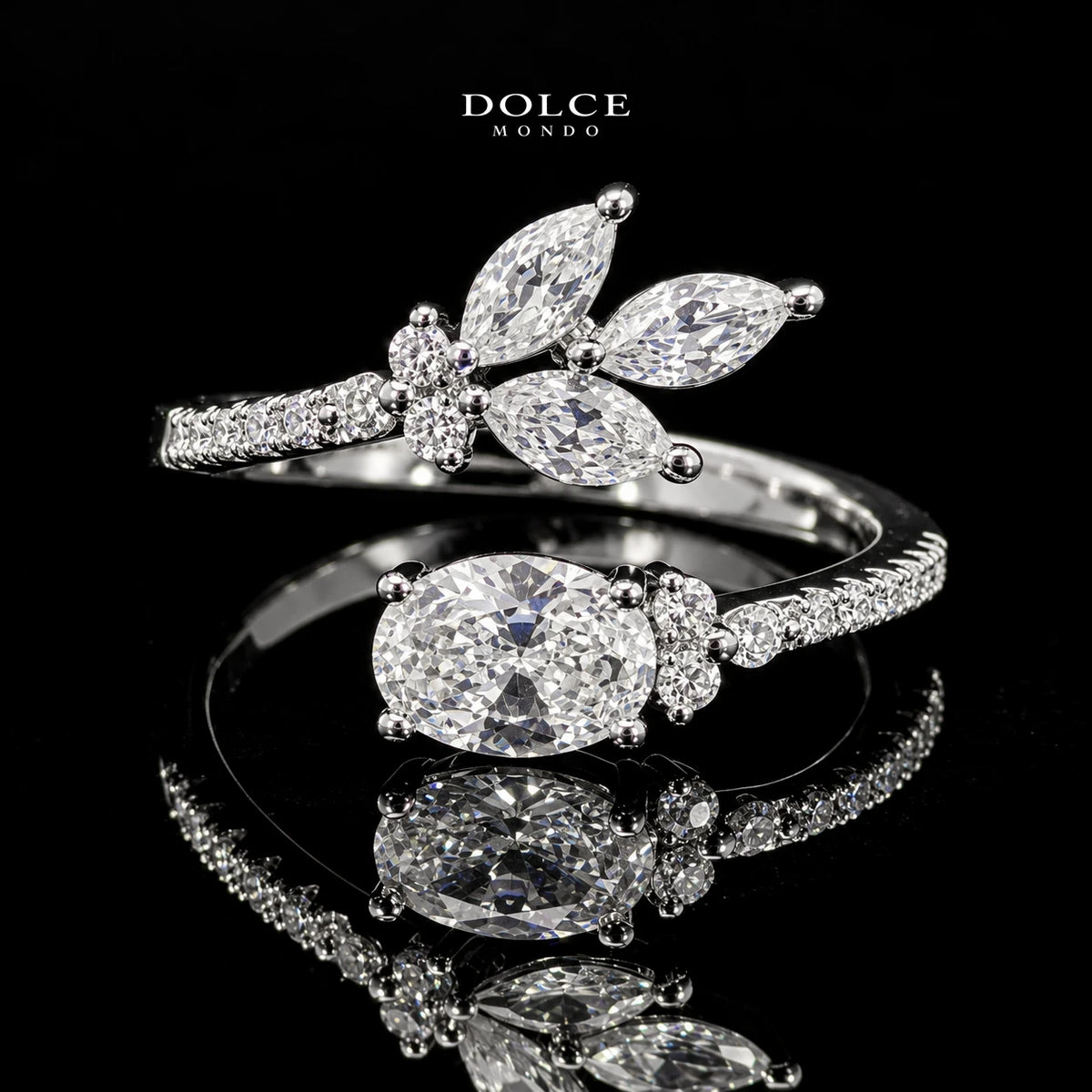 Almera White Luxury Bridal Full Set Featuring High-Quality Zircon Stones with a Premium Rhodium-Plated Finish