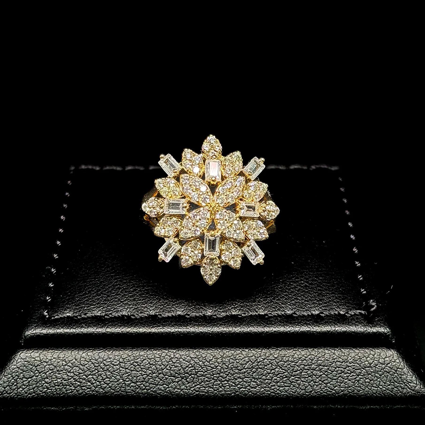 Golden Fringe Premium Quality Zircon Gold Plated Wedding Full Set
