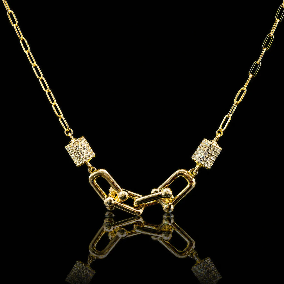 Urban Link Gold Plated 925 Silver Set