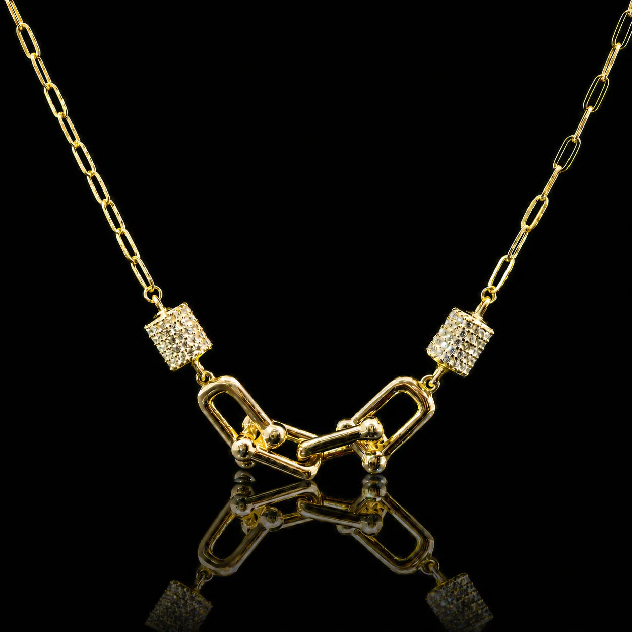 Urban Link Gold Plated 925 Silver Set