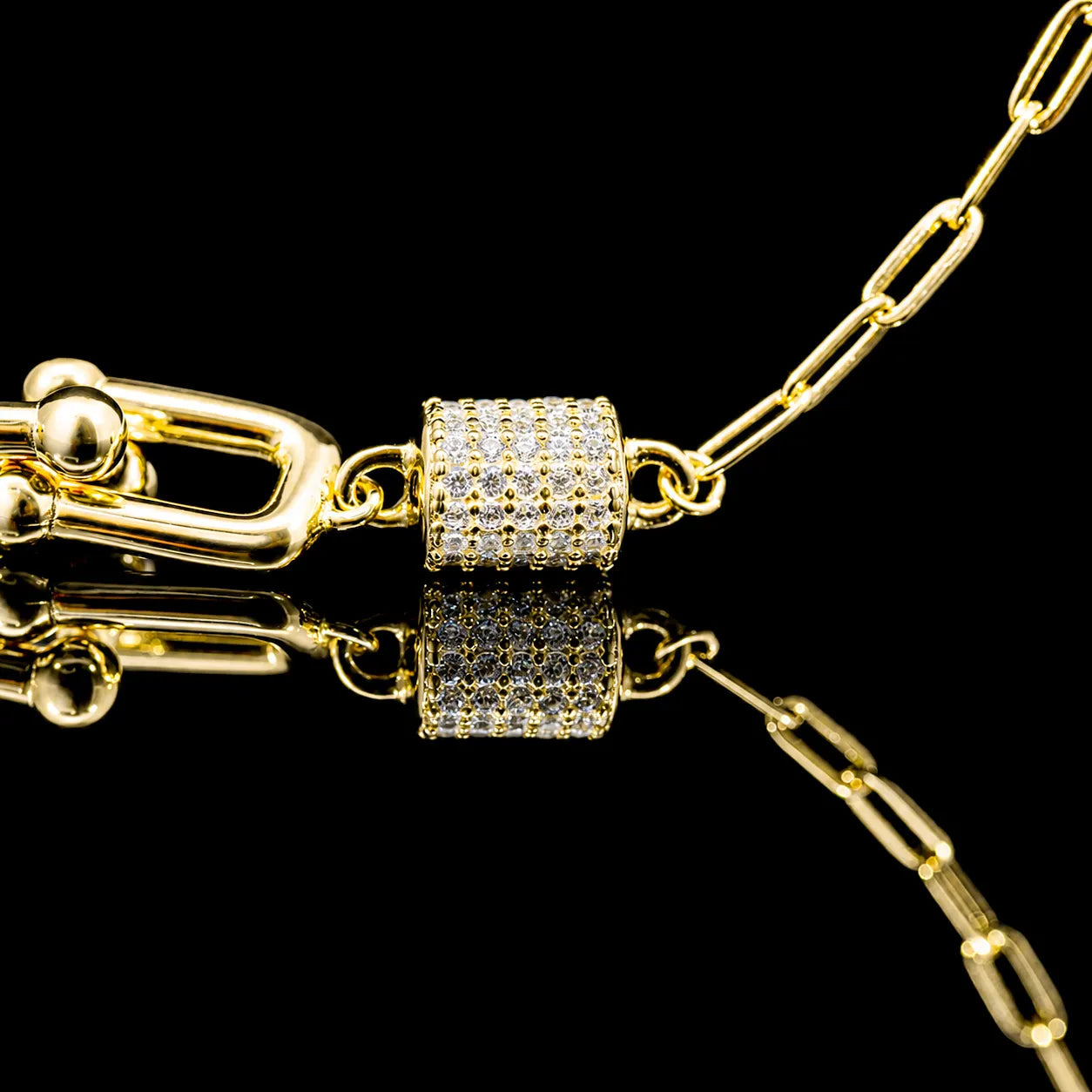 Urban Link Gold Plated 925 Silver Set