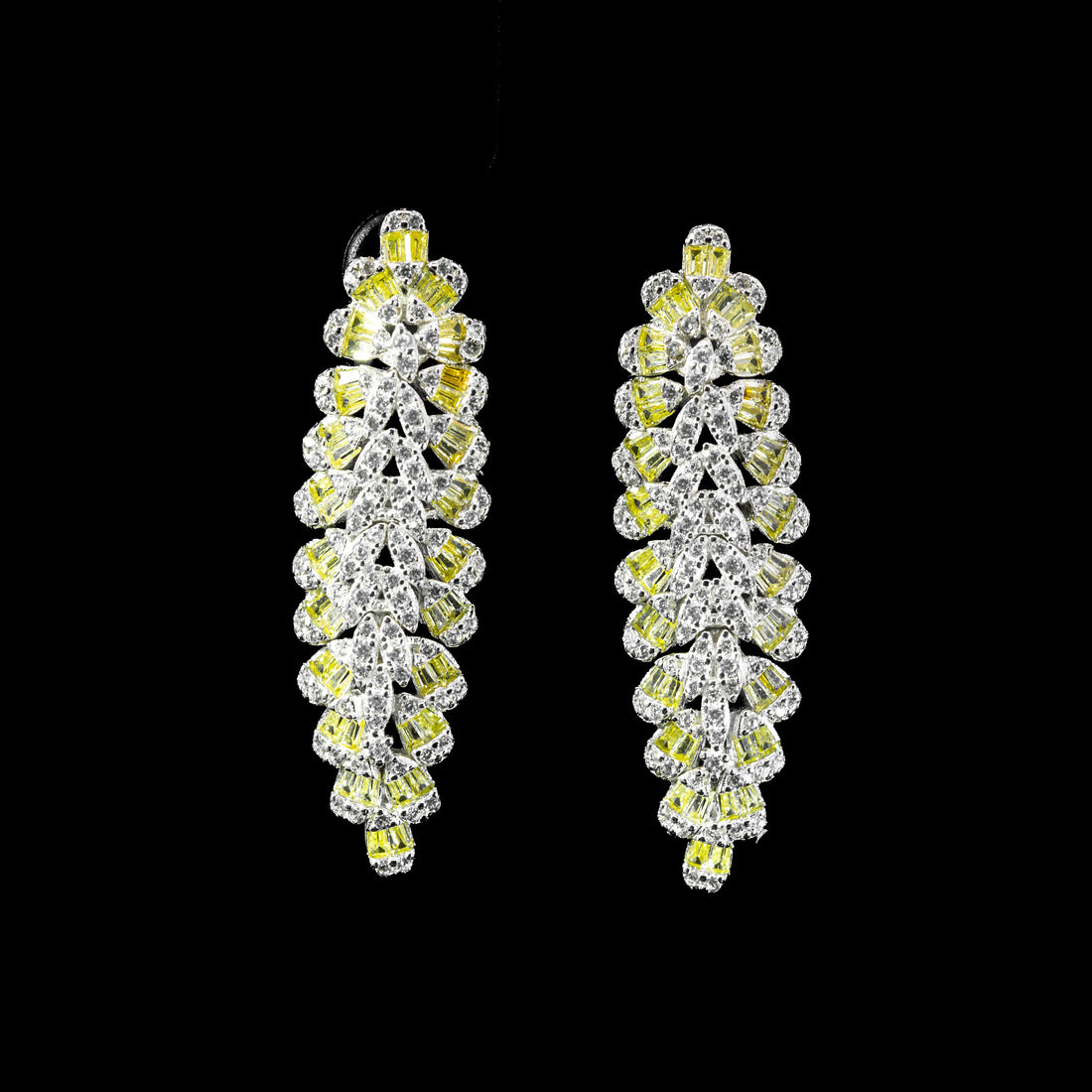 Aurelia Weave Yellow & White Luxury Bridal Full Set in 925 Sterling Silver