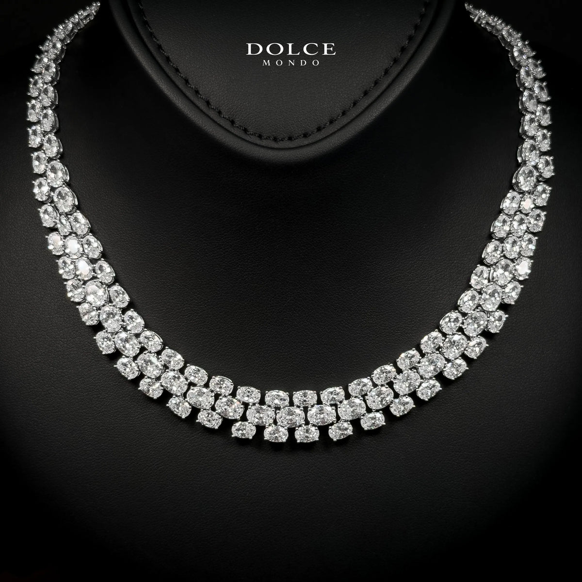 Bianca Royale White Luxury Full Set in High Quality Class Zircon Stone Rhodium Plated