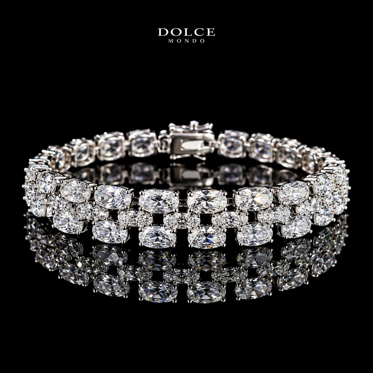 Bianca Royale White Luxury Full Set in High Quality Class Zircon Stone Rhodium Plated