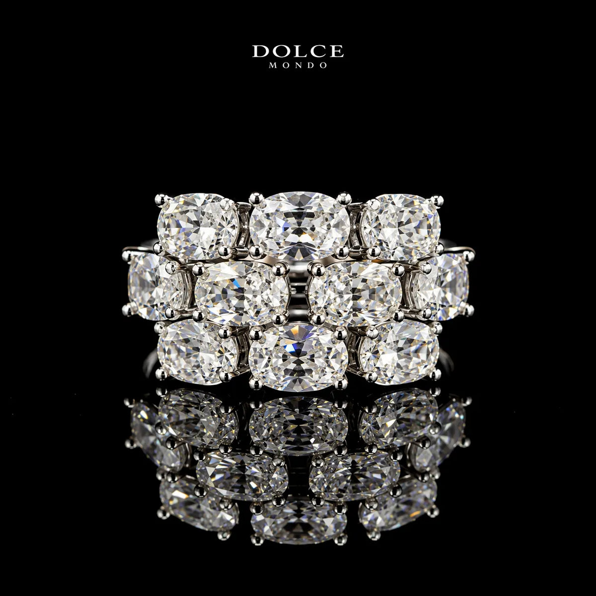 Bianca Royale White Luxury Full Set in High Quality Class Zircon Stone Rhodium Plated