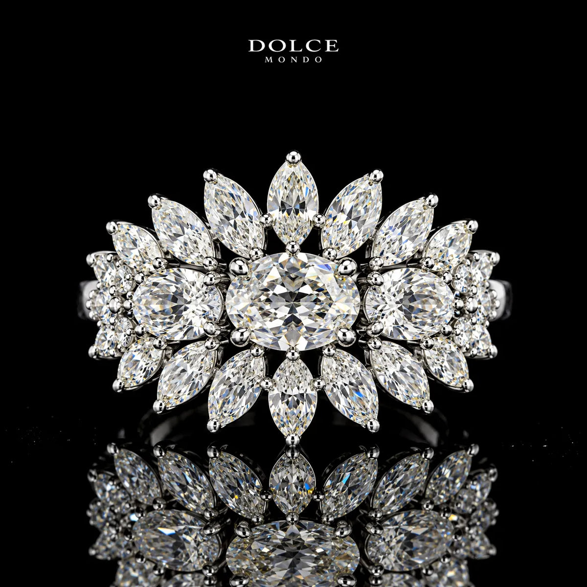Isabel White Luxury Bridal Full Set in High Quality Class Zircon Stone Rhodium Plated