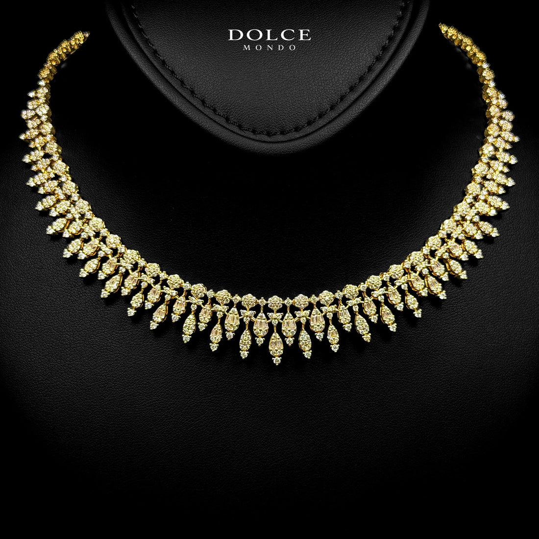 Sofia Crown Golden Luxury Bridal Full Set in High Quality Class Zircon Stone Gold Plated