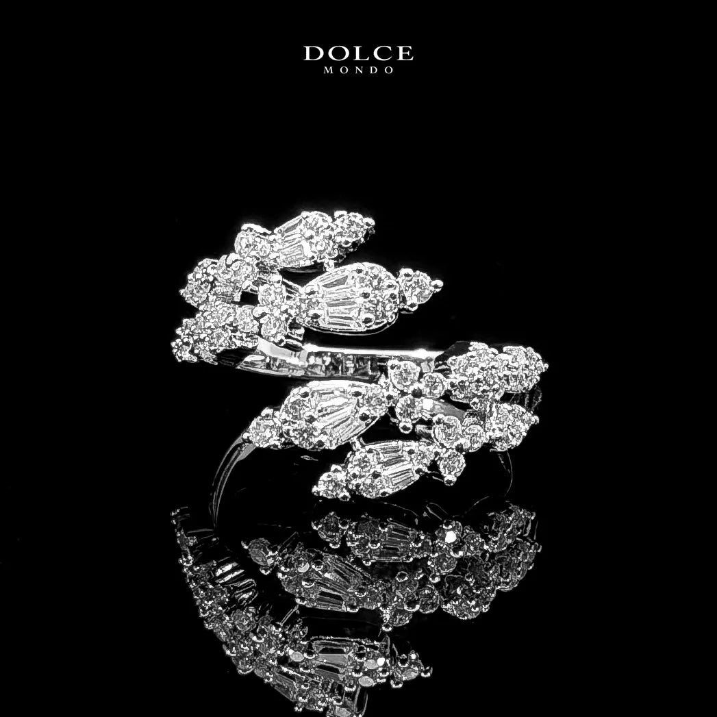 Sofia Crown White Luxury Bridal Full Set in High Quality Class Zircon Stone Rhodium Plated