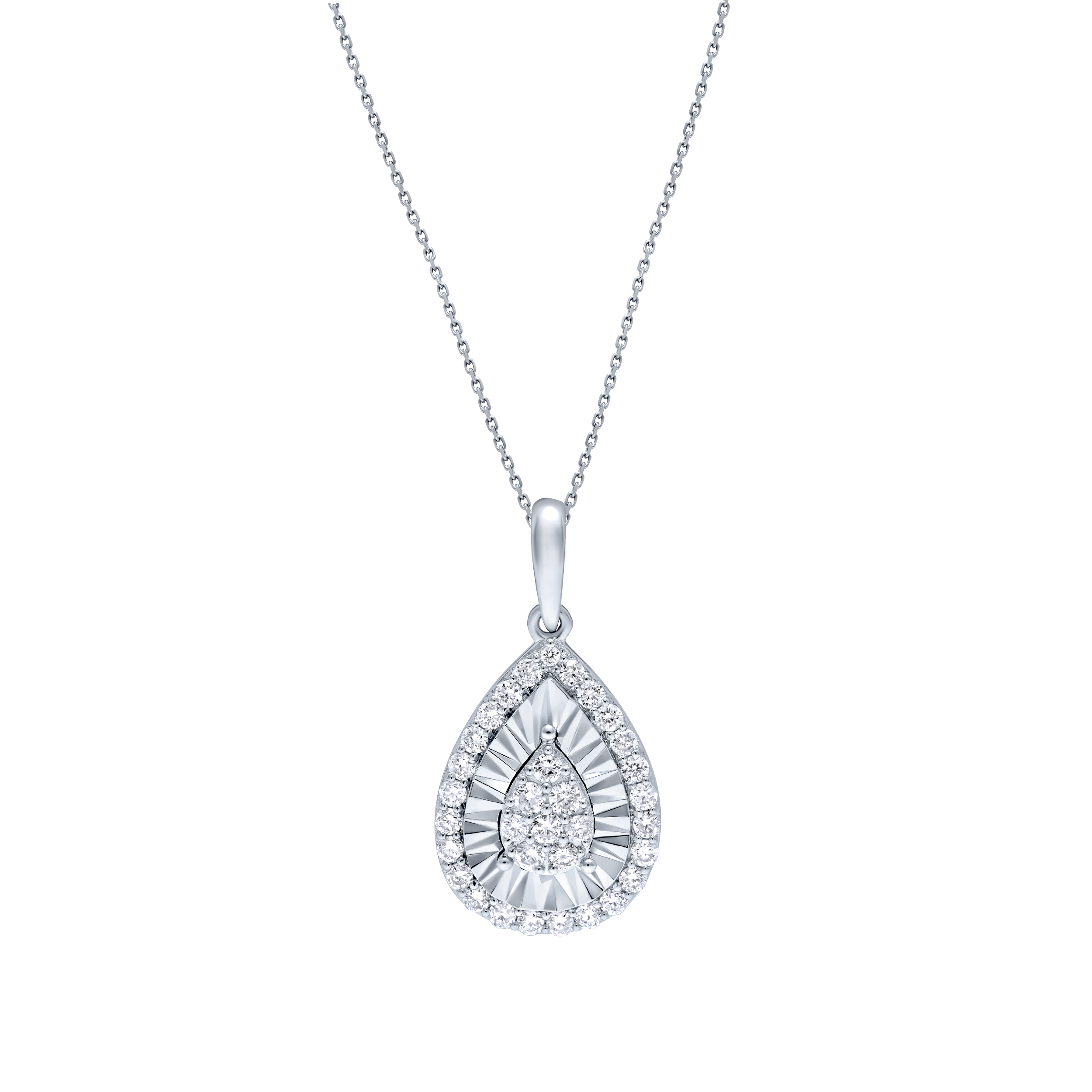 Timeless Beauty 18K Diamond Pendant "Illusion"