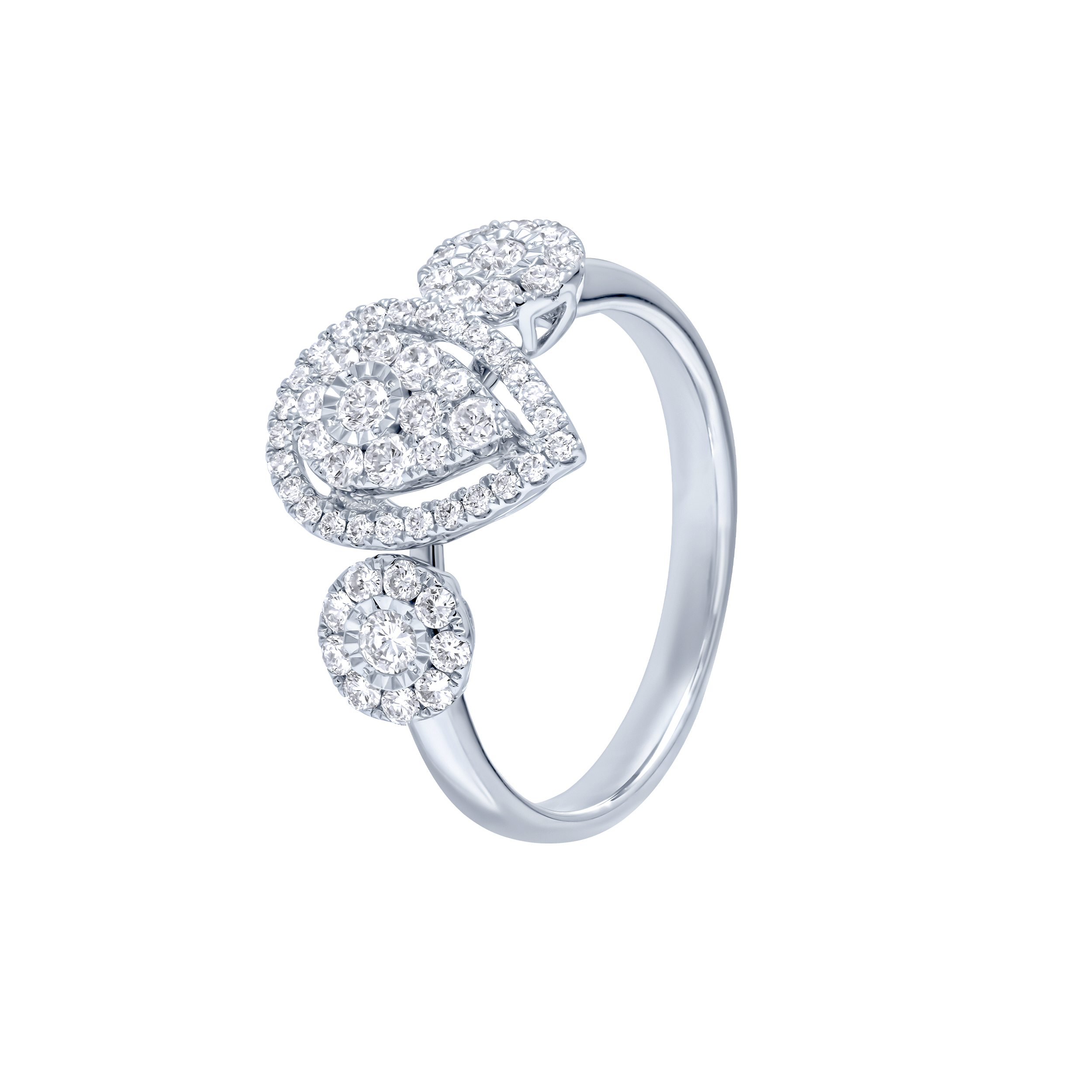 Timeless Luxury 18K Diamond Ring "Illusion"