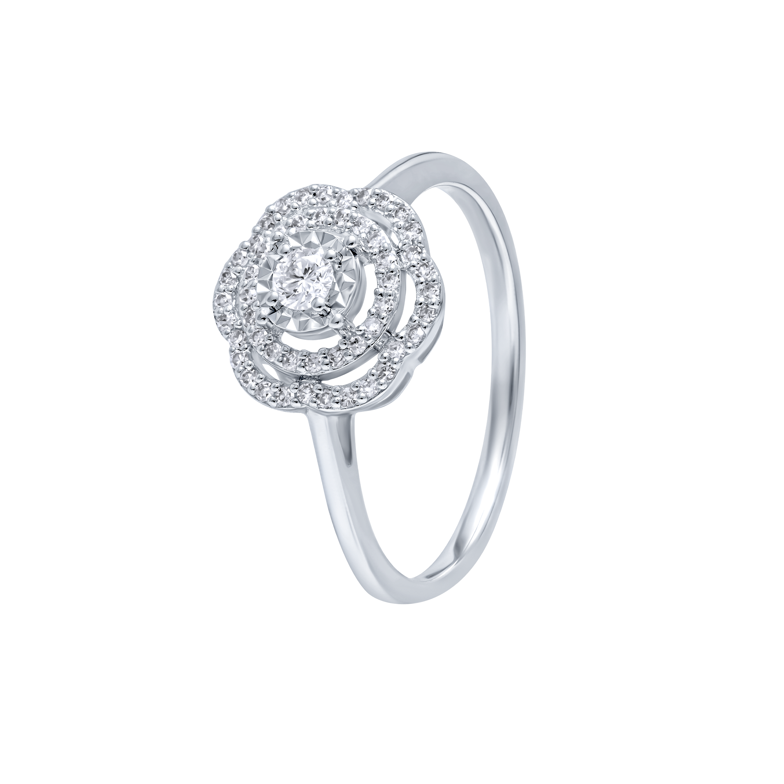 Timeless Luxury 18K Diamond Ring "Illusion"