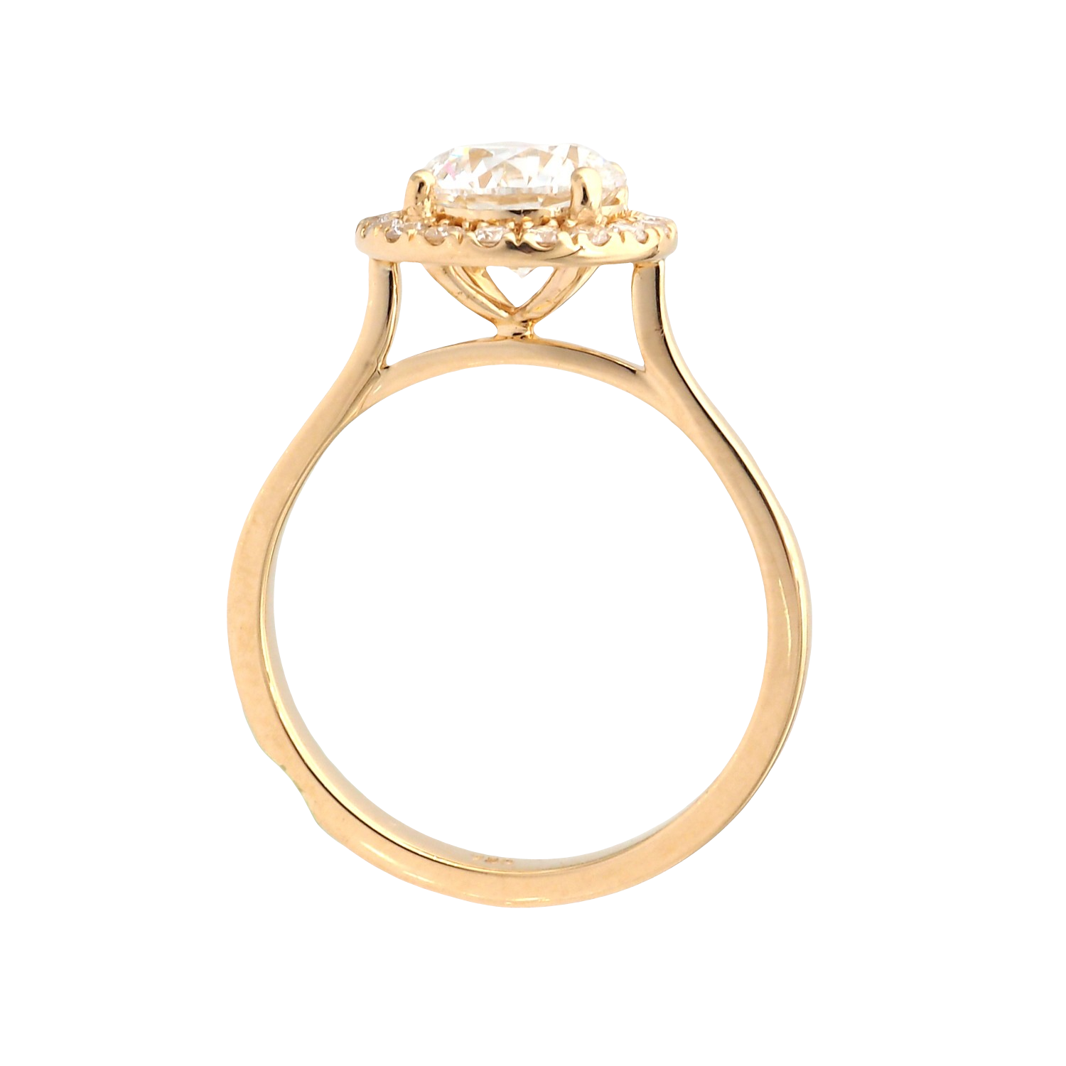 Lab-Grown Diamond Ring in 18K Yellow Gold
