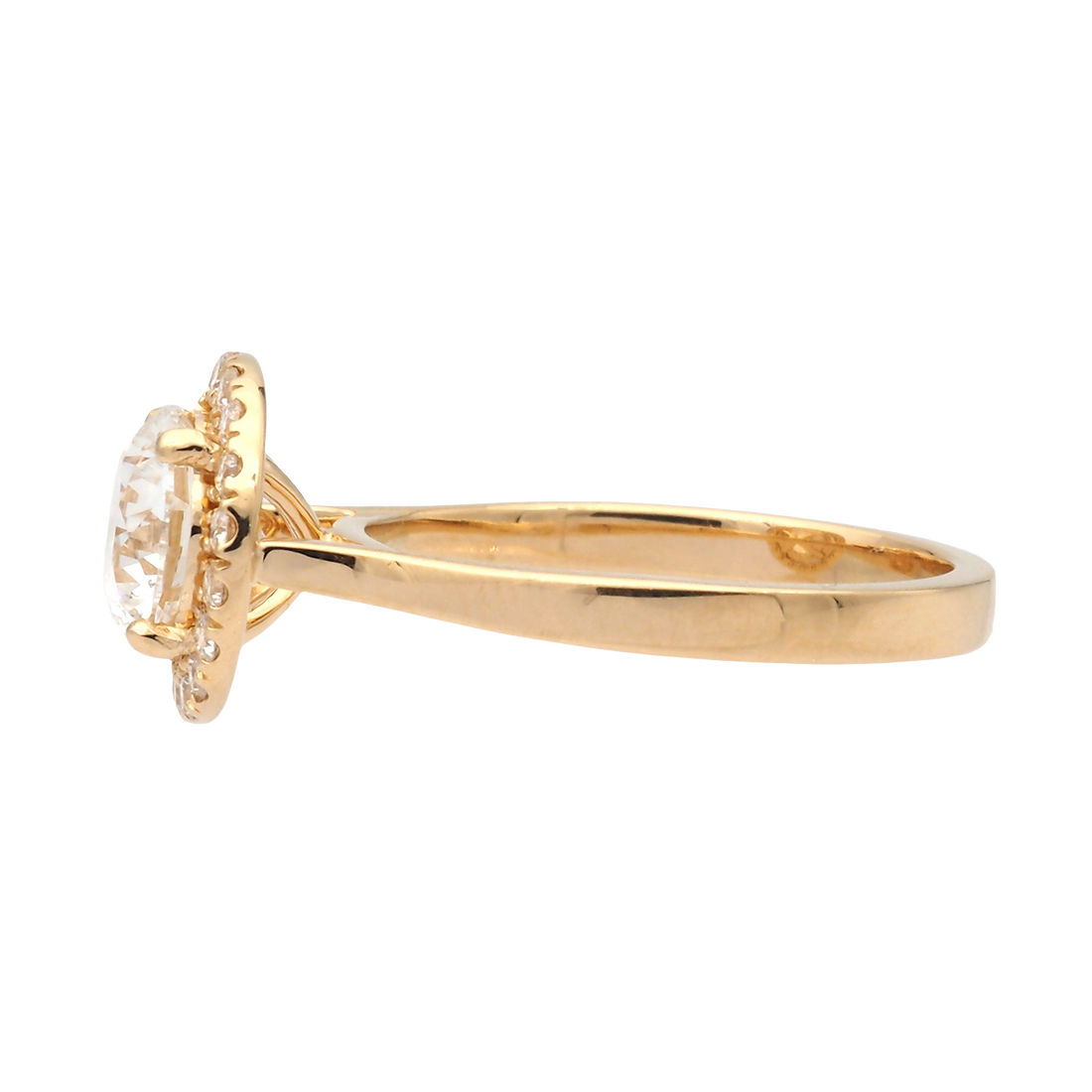 Lab-Grown Diamond Ring in 18K Yellow Gold