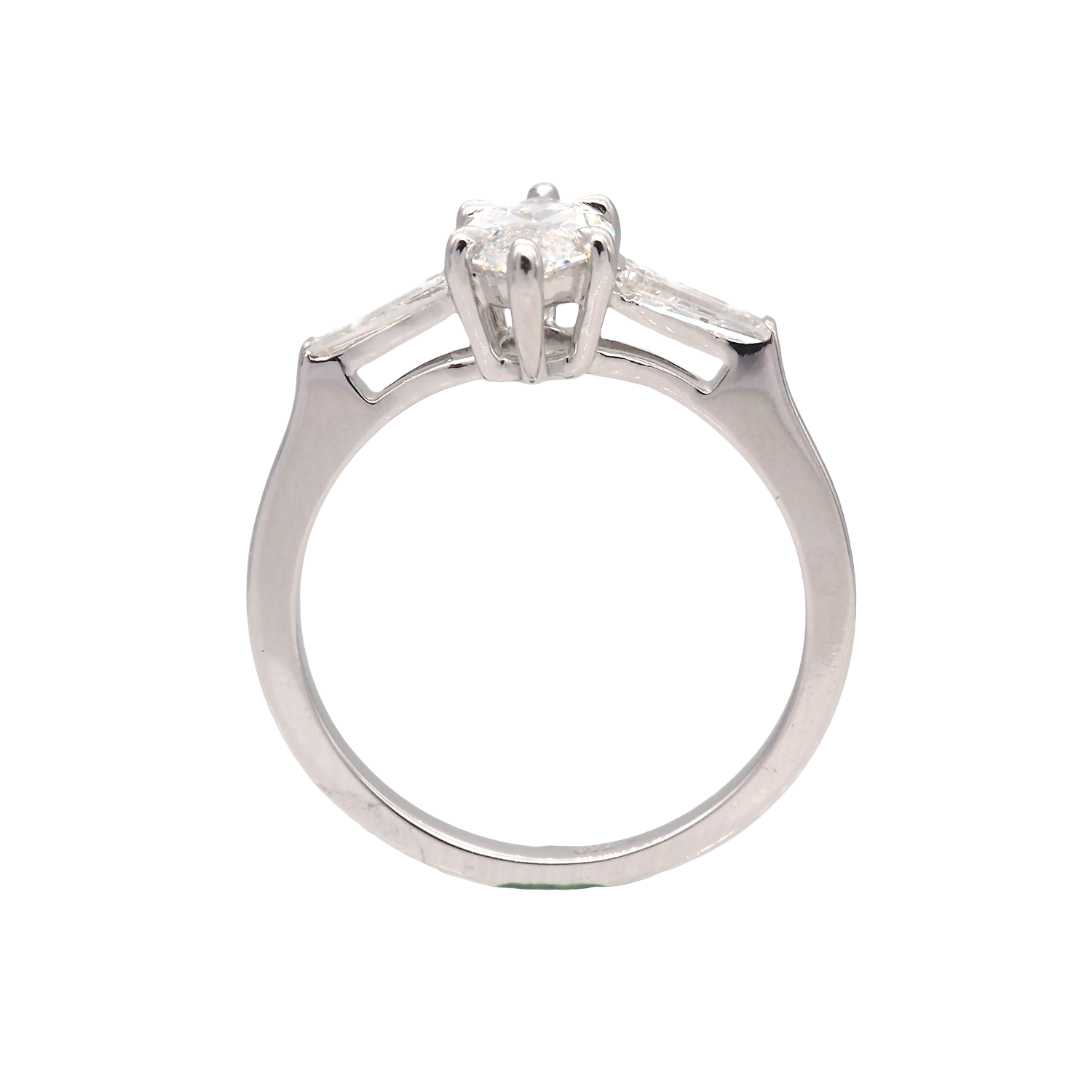 Marquise Cut Lab-Grown Diamond Ring in White Gold