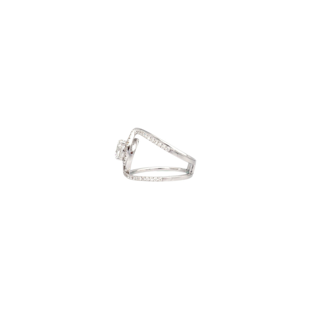 Elegant Double Band Lab-Grown Diamond Ring