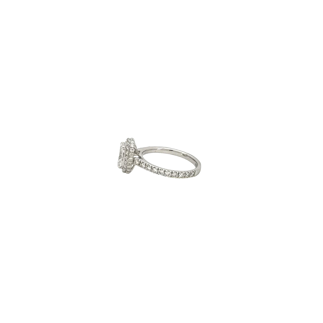 Elegant Oval Lab-Grown Diamond Halo Ring