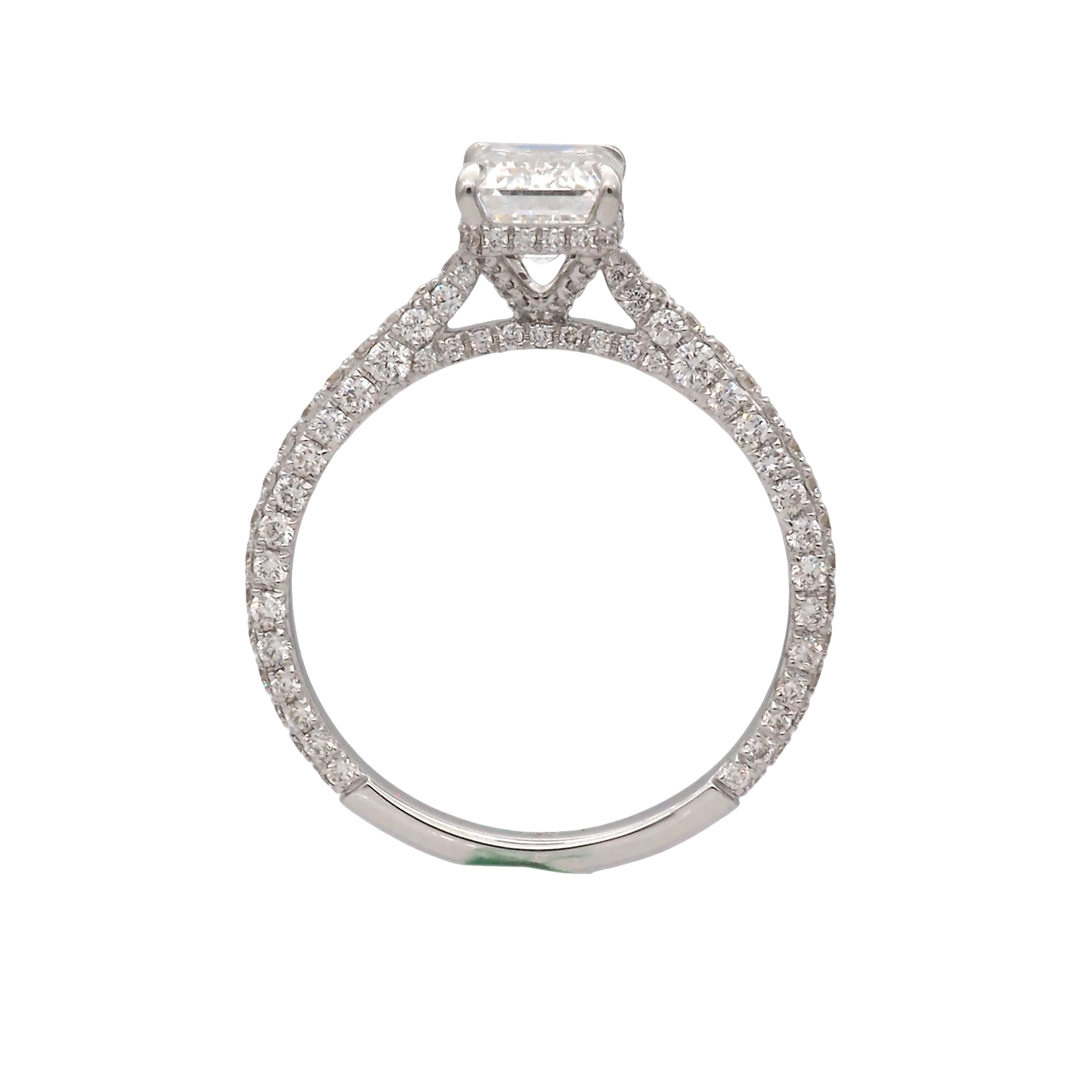 Elegant Emerald Cut Lab-Grown Diamond Ring