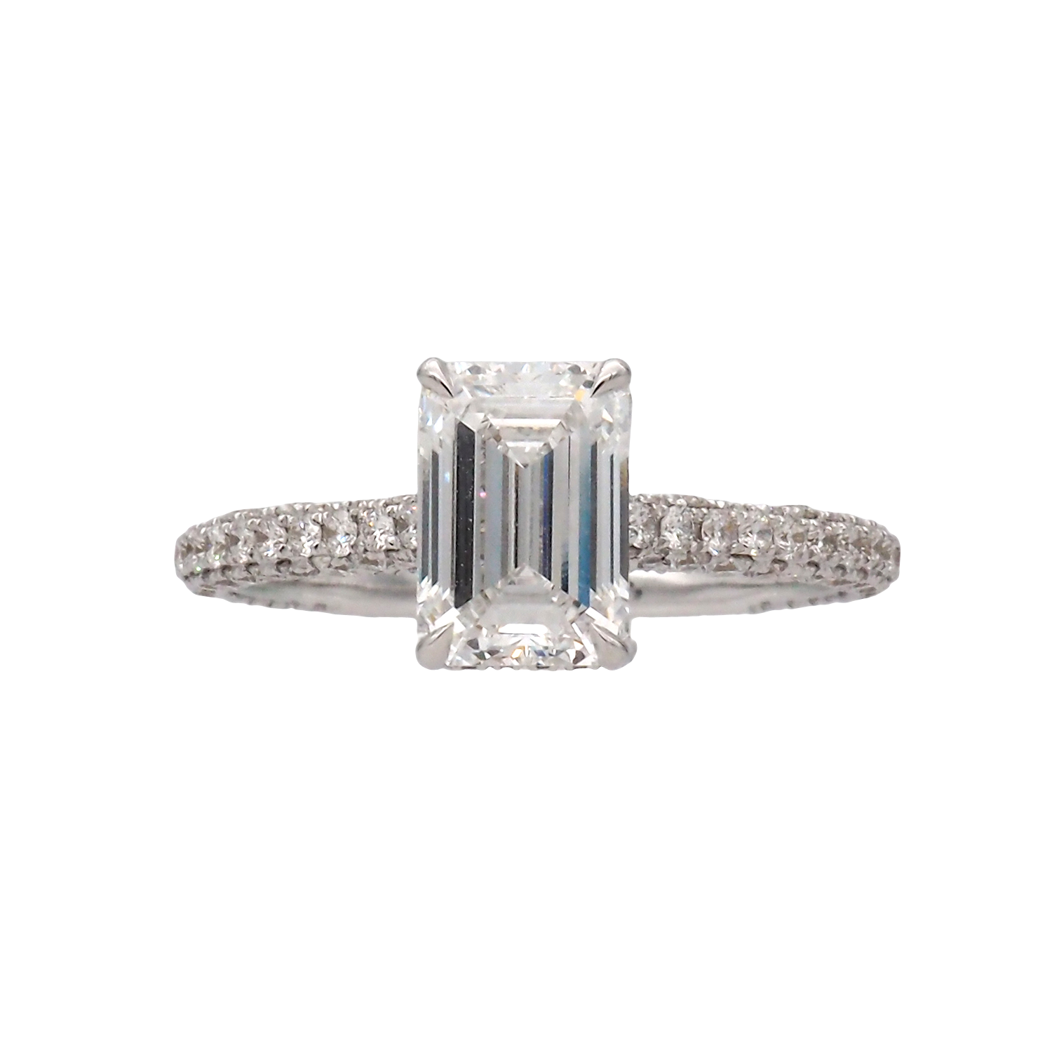 Elegant Emerald Cut Lab-Grown Diamond Ring