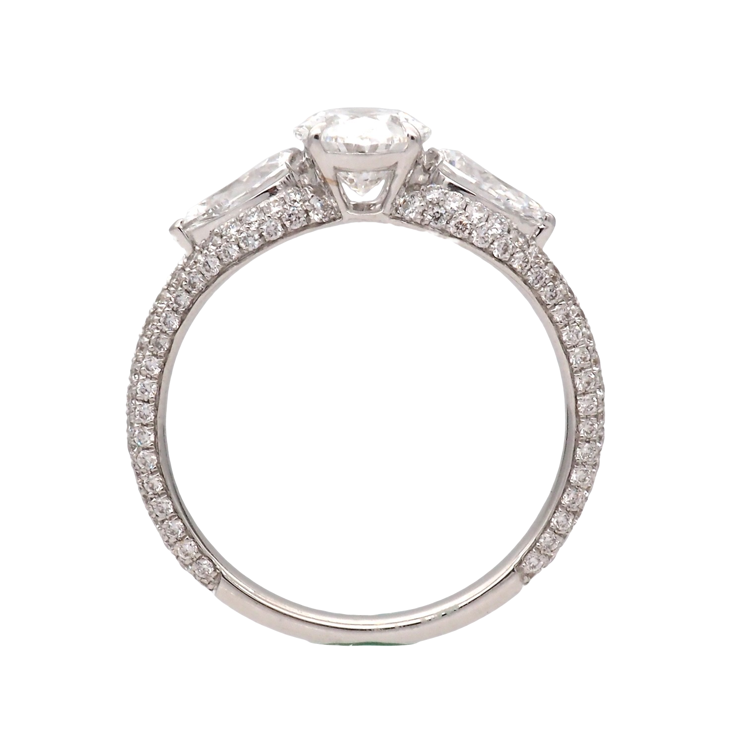 Elegant Three-Stone Lab-Grown Diamond Ring