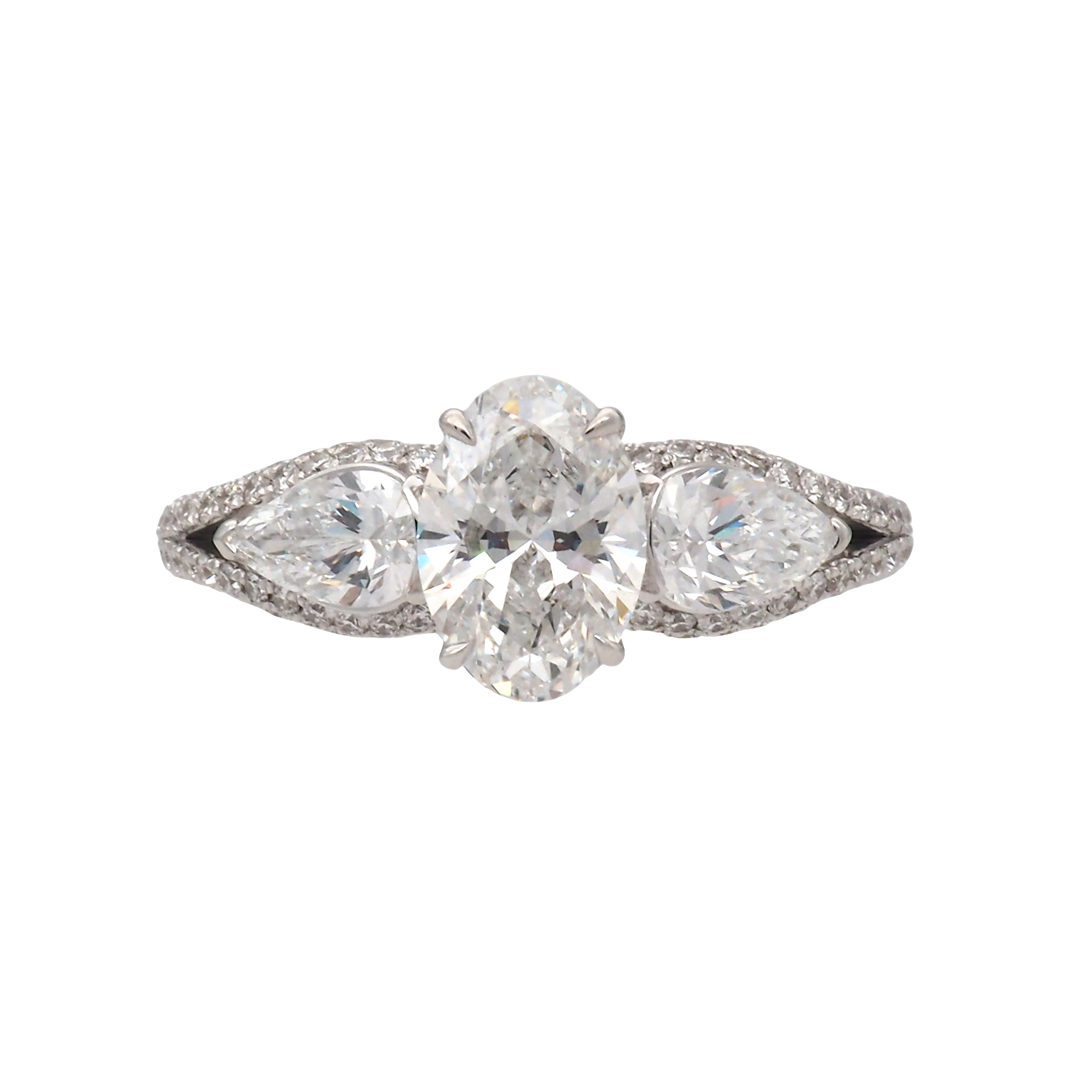 Elegant Three-Stone Lab-Grown Diamond Ring