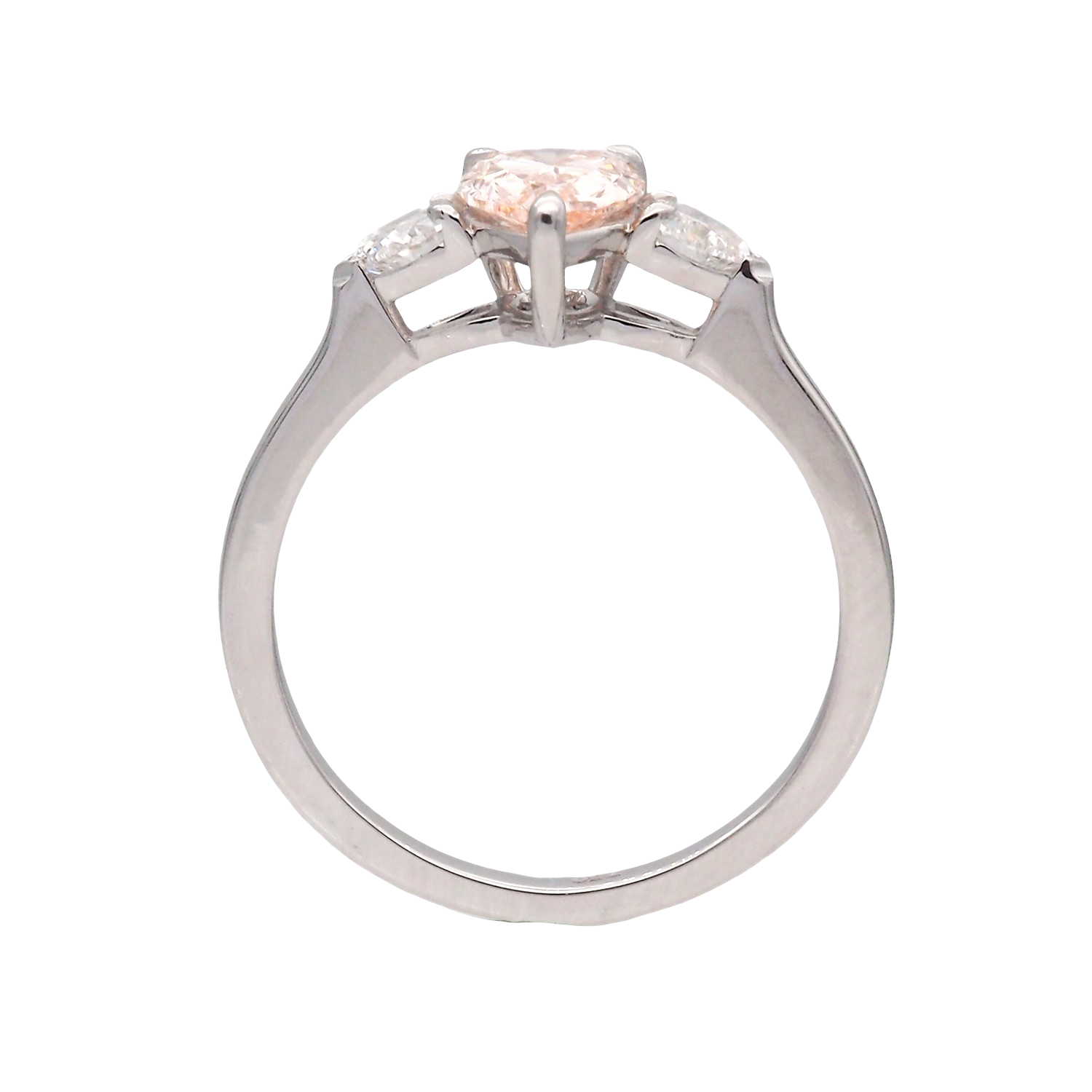 Elegant Pear-Shaped Fancy Diamond Ring