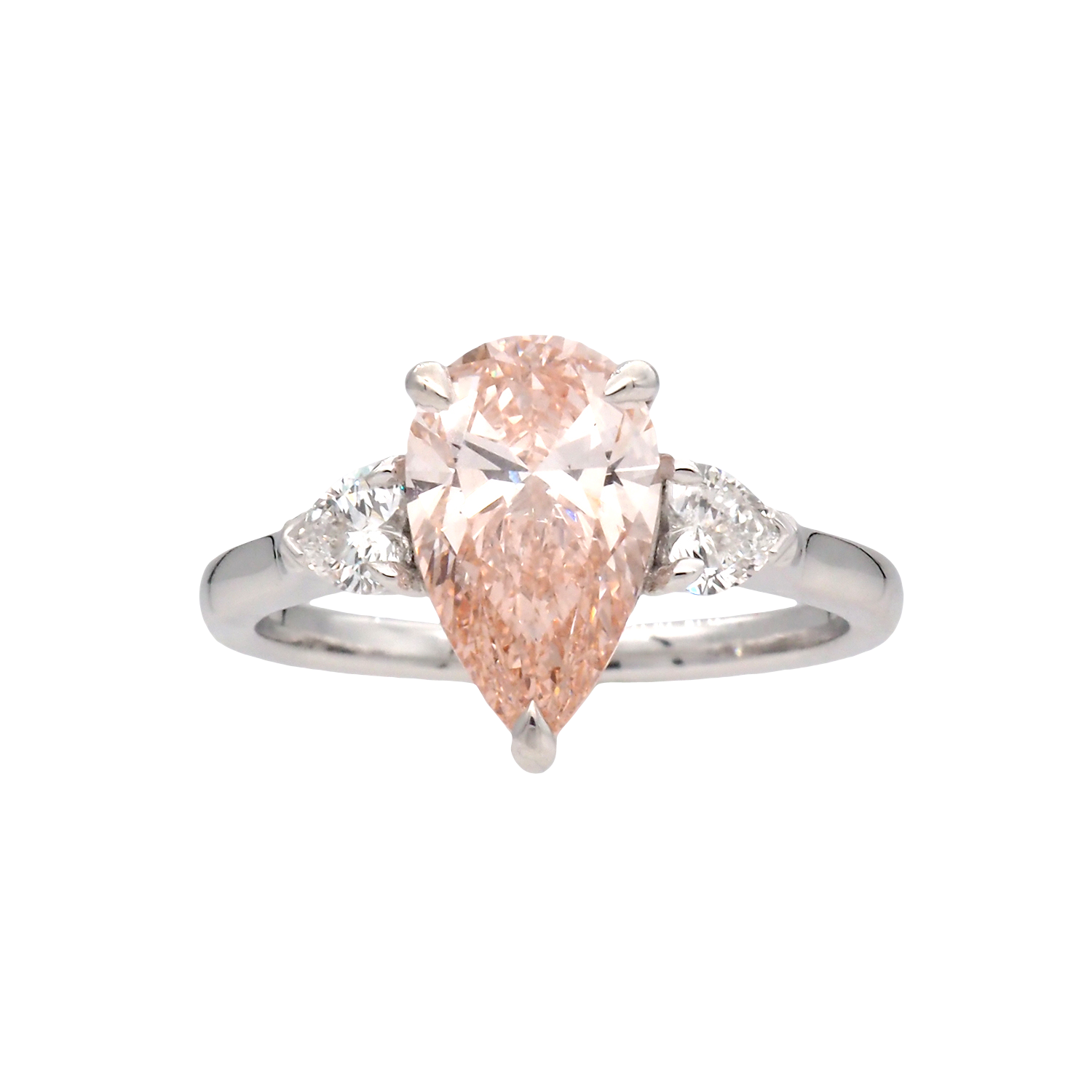Elegant Pear Lab-Grown Diamond Ring
