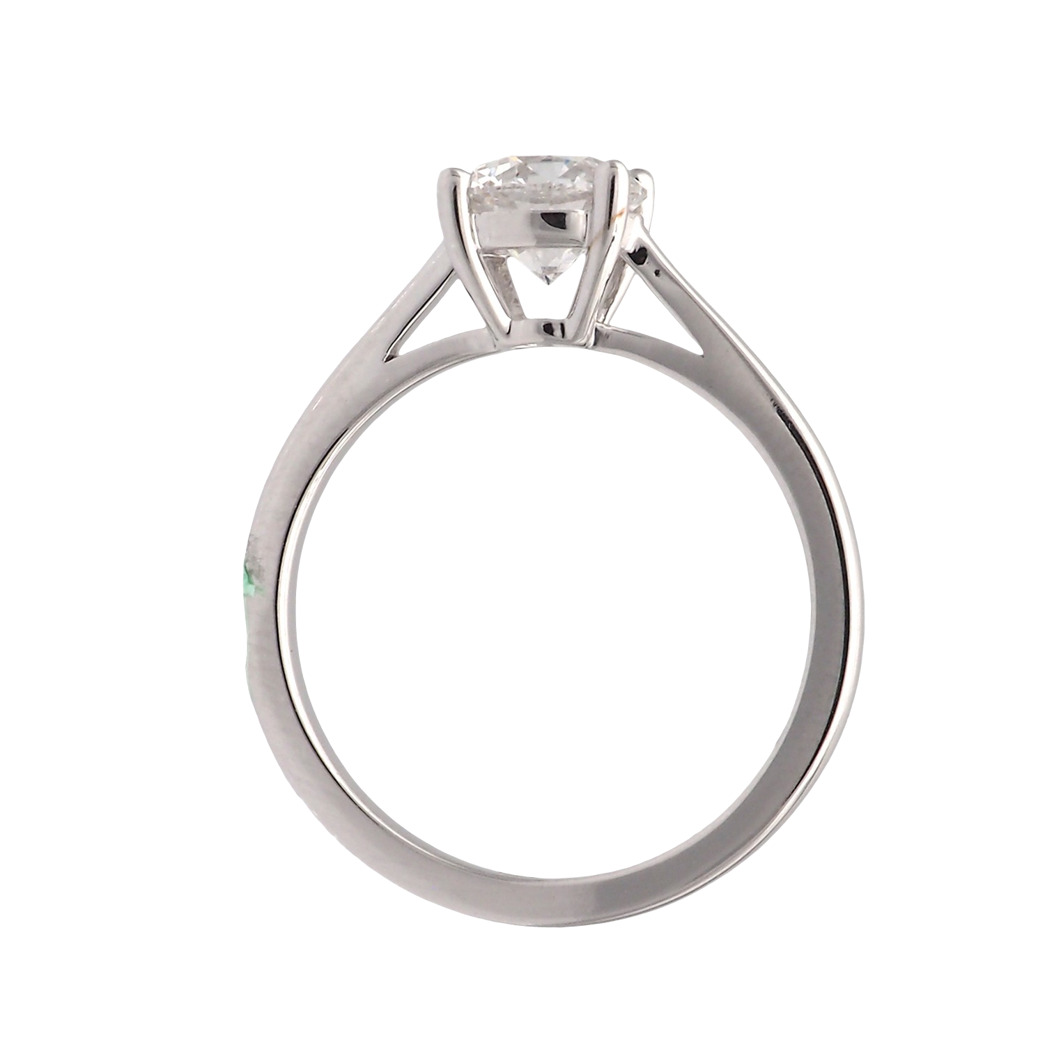 Elegant Round Solitaire Lab-Grown Diamond Ring