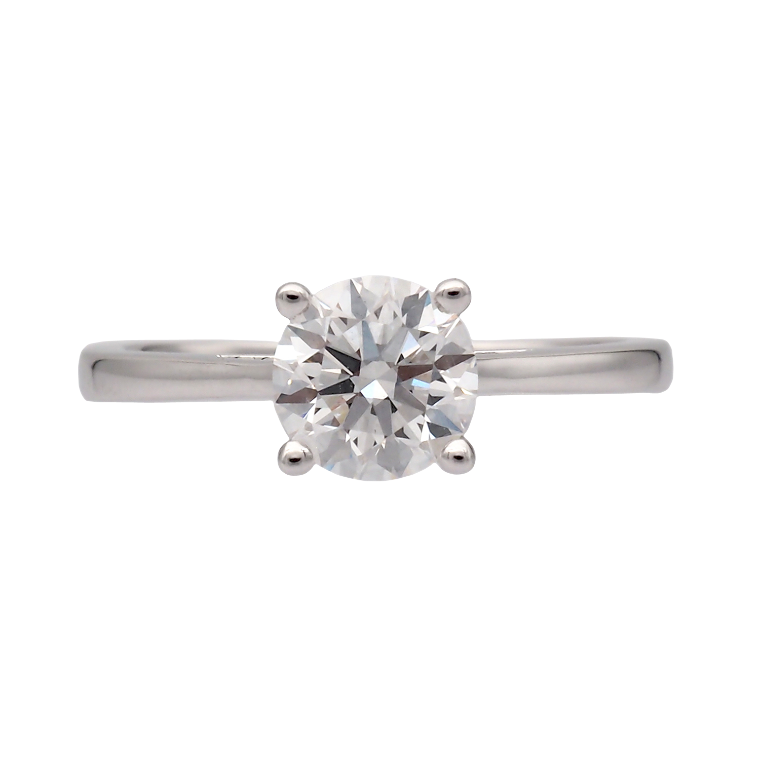 Elegant Round Solitaire Lab-Grown Diamond Ring