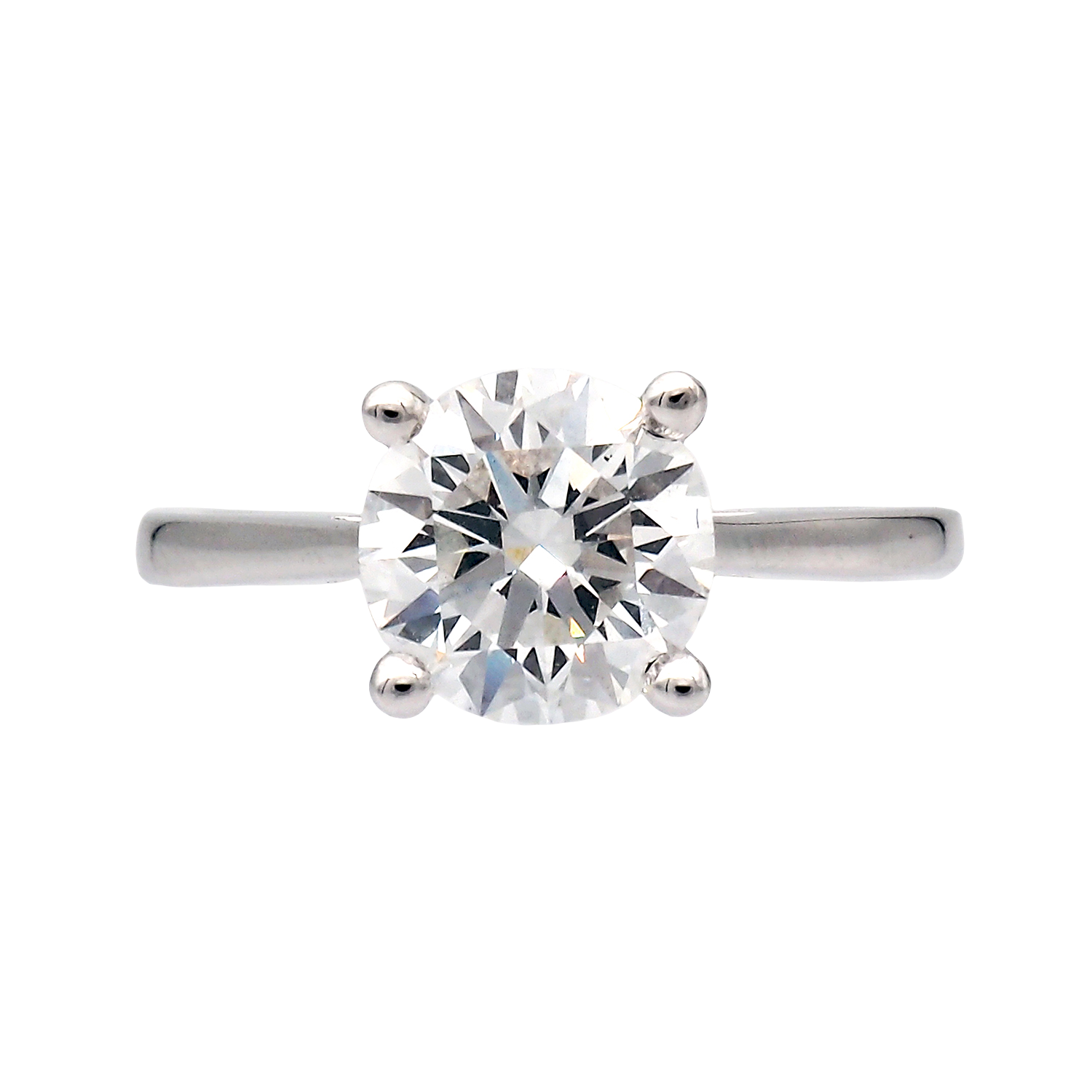 Elegant Round Solitaire Lab-Grown Diamond Ring