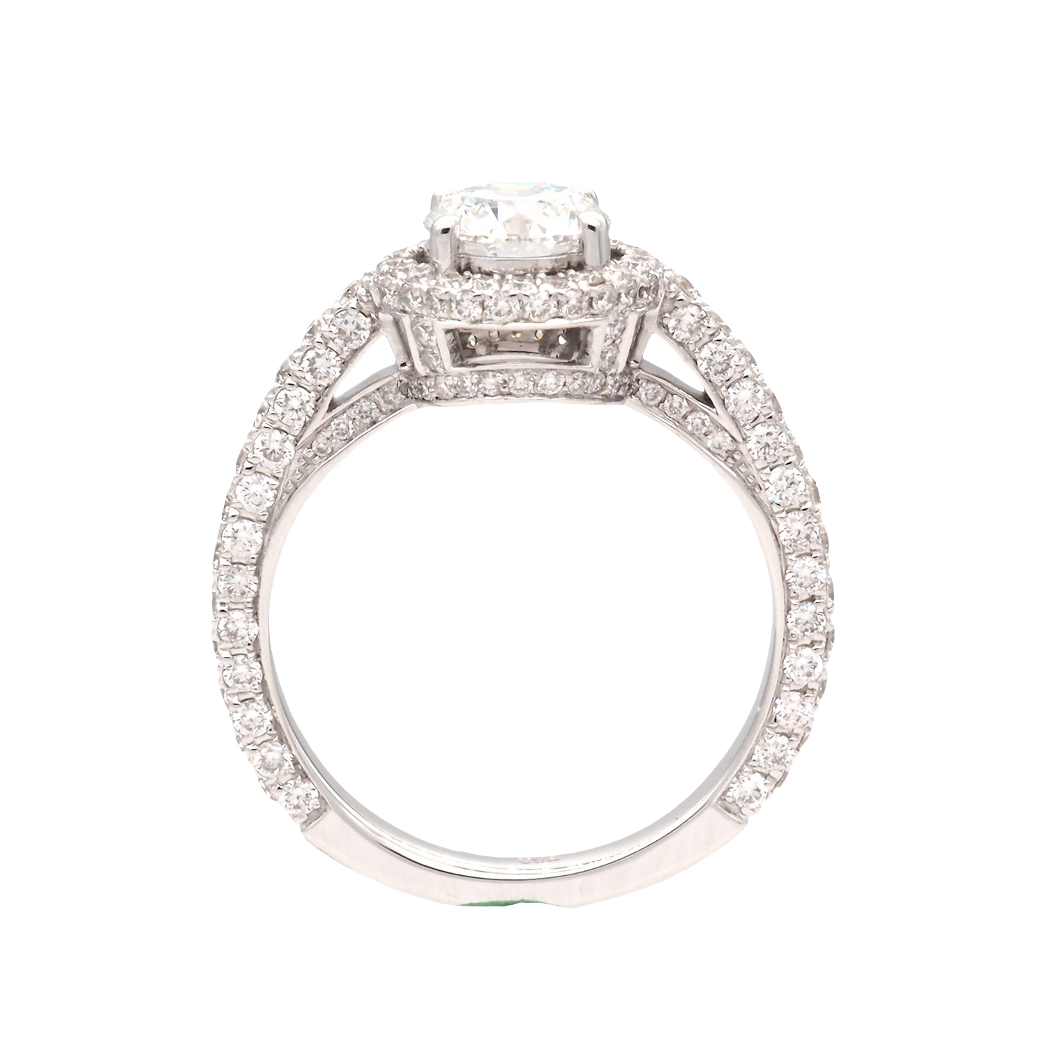 Elegant Double Halo Lab-Grown Diamond Ring